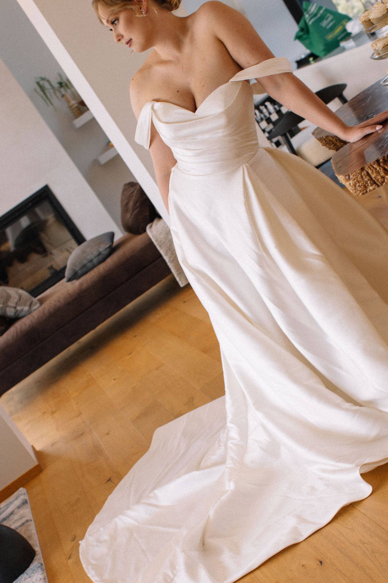 bride posing for portrait