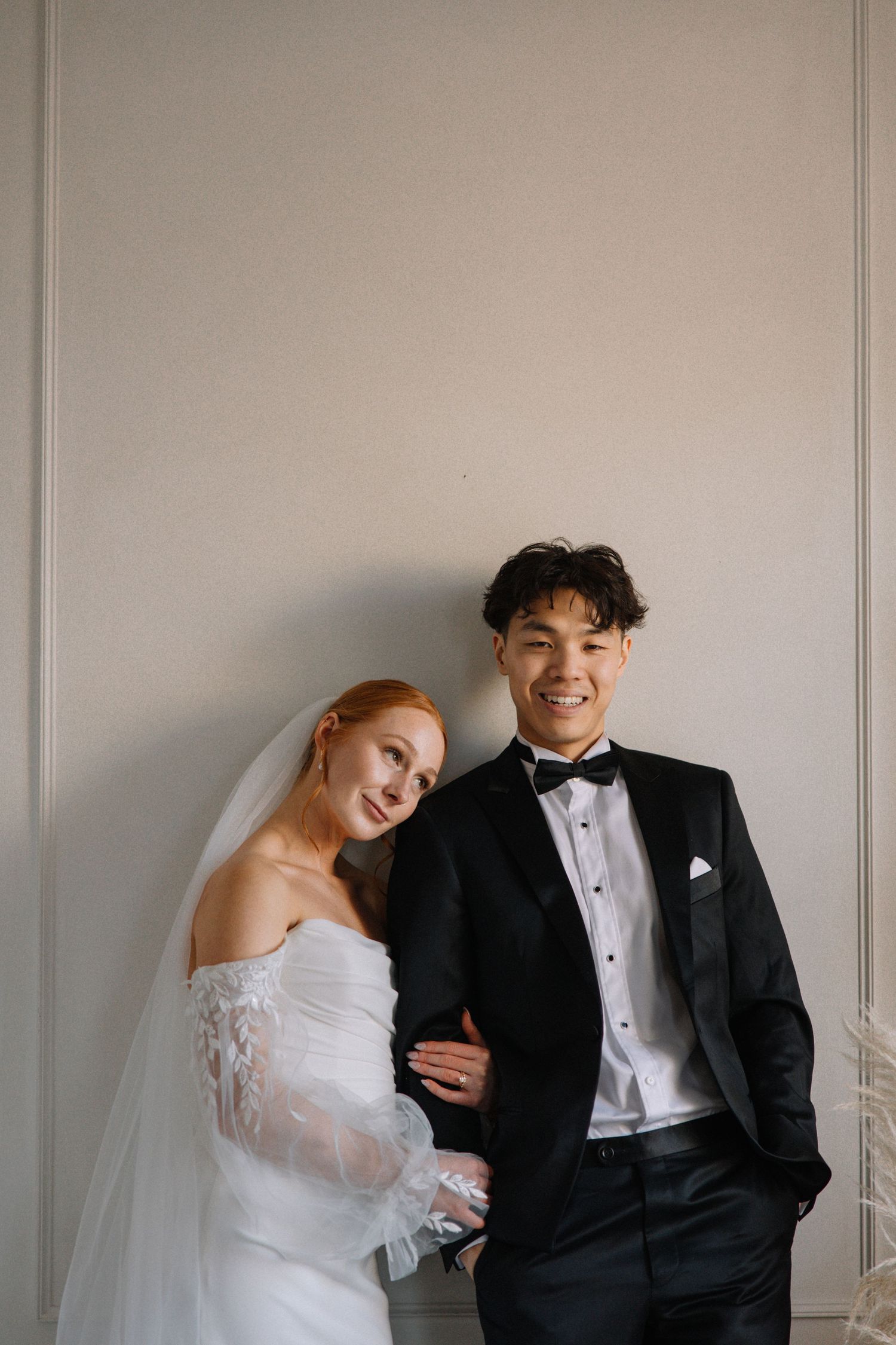 bride and groom portrait