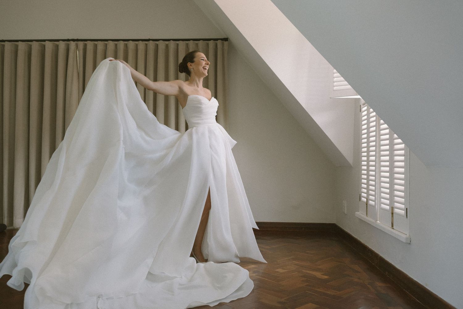 George & Alexa’s timeless wedding at The Forum at Embassy Hill with a sacred ceremony at St George’s Cathedral and florals by Fleur le Corde
