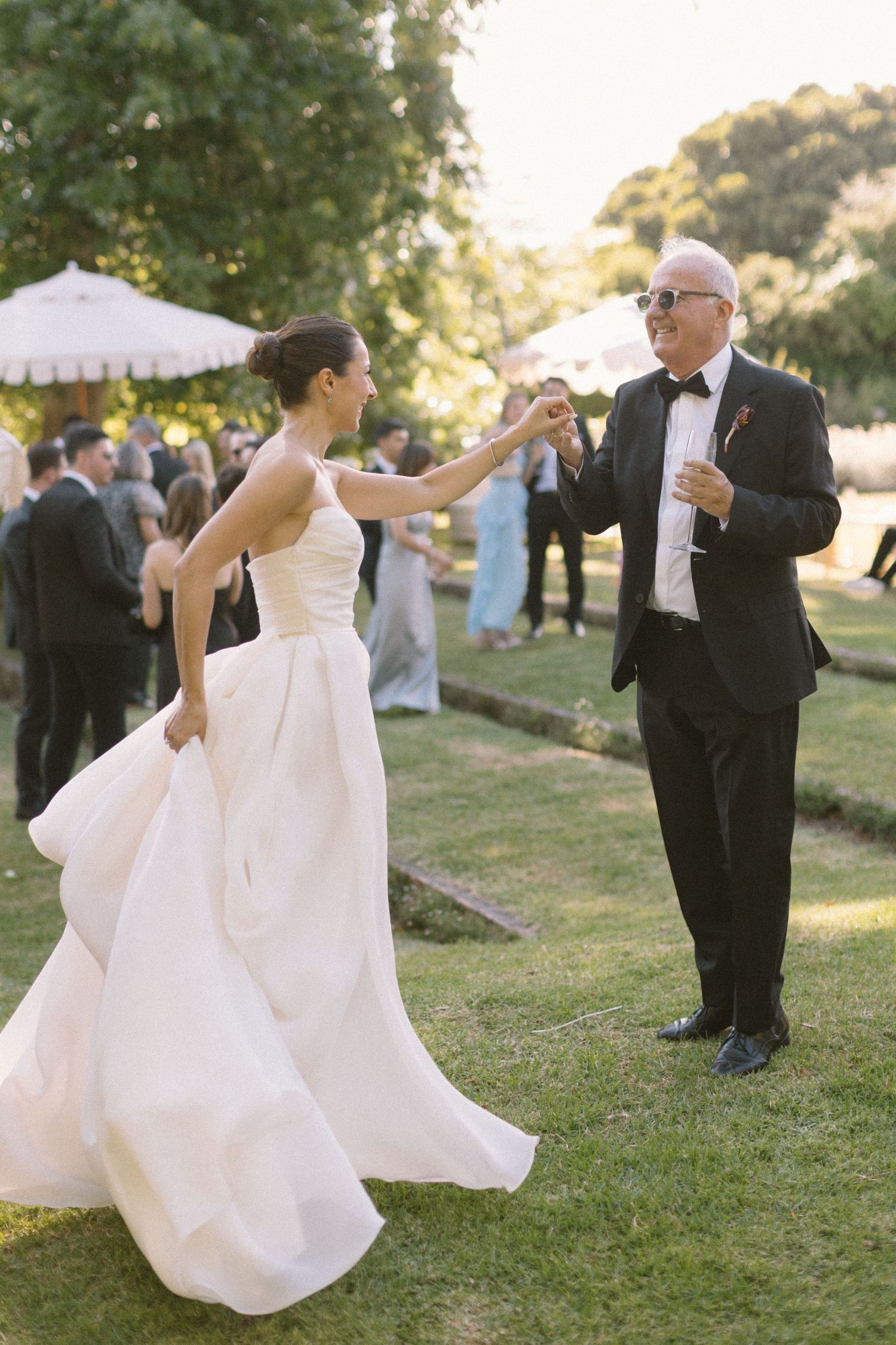 George & Alexa’s timeless wedding at The Forum at Embassy Hill with a sacred ceremony at St George’s Cathedral and florals by Fleur le Corde