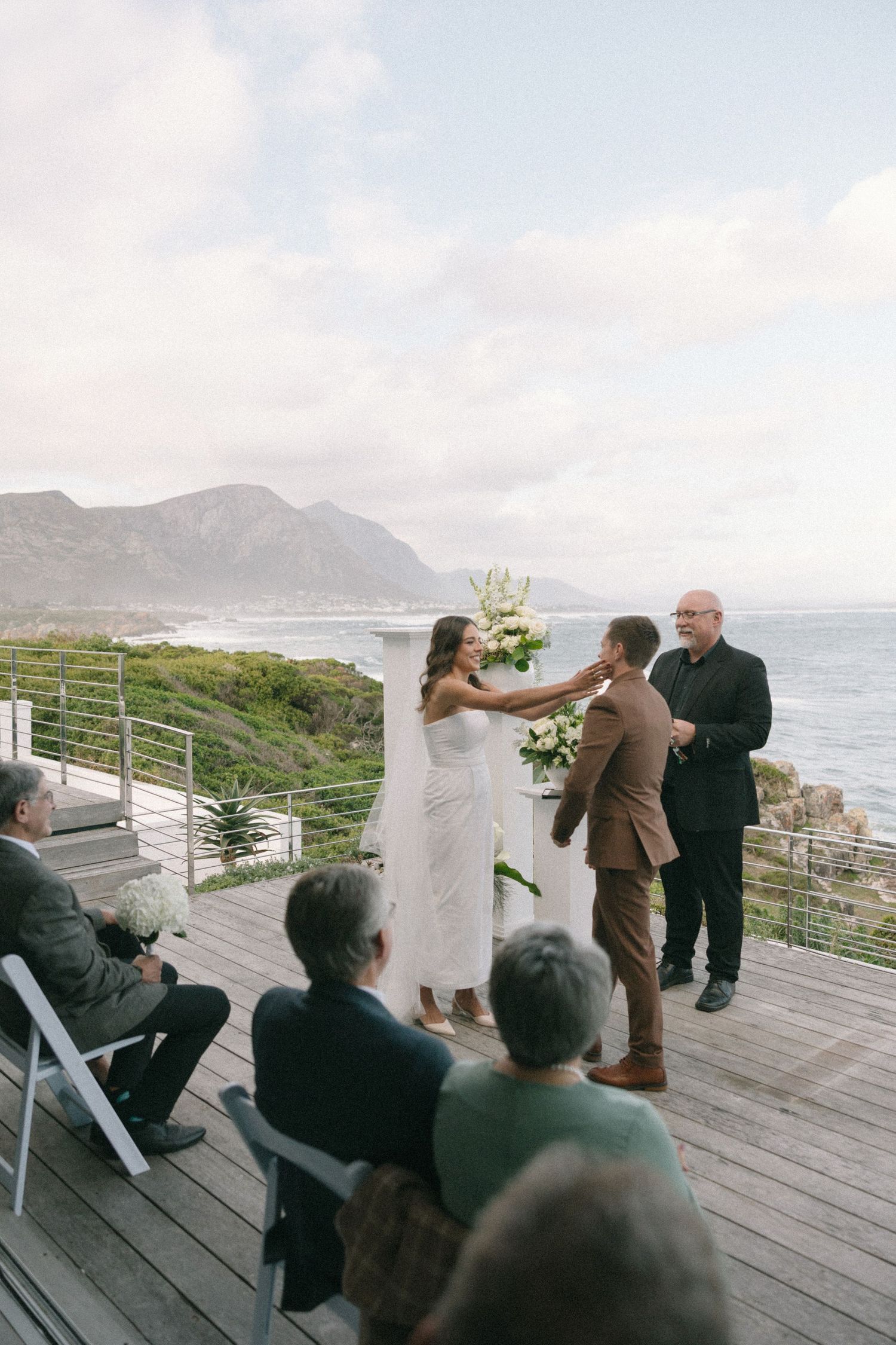 Intimate coastal wedding in Hermanus with timeless style, ocean views, and classic details captured by STIL_ cape town wedding photographers