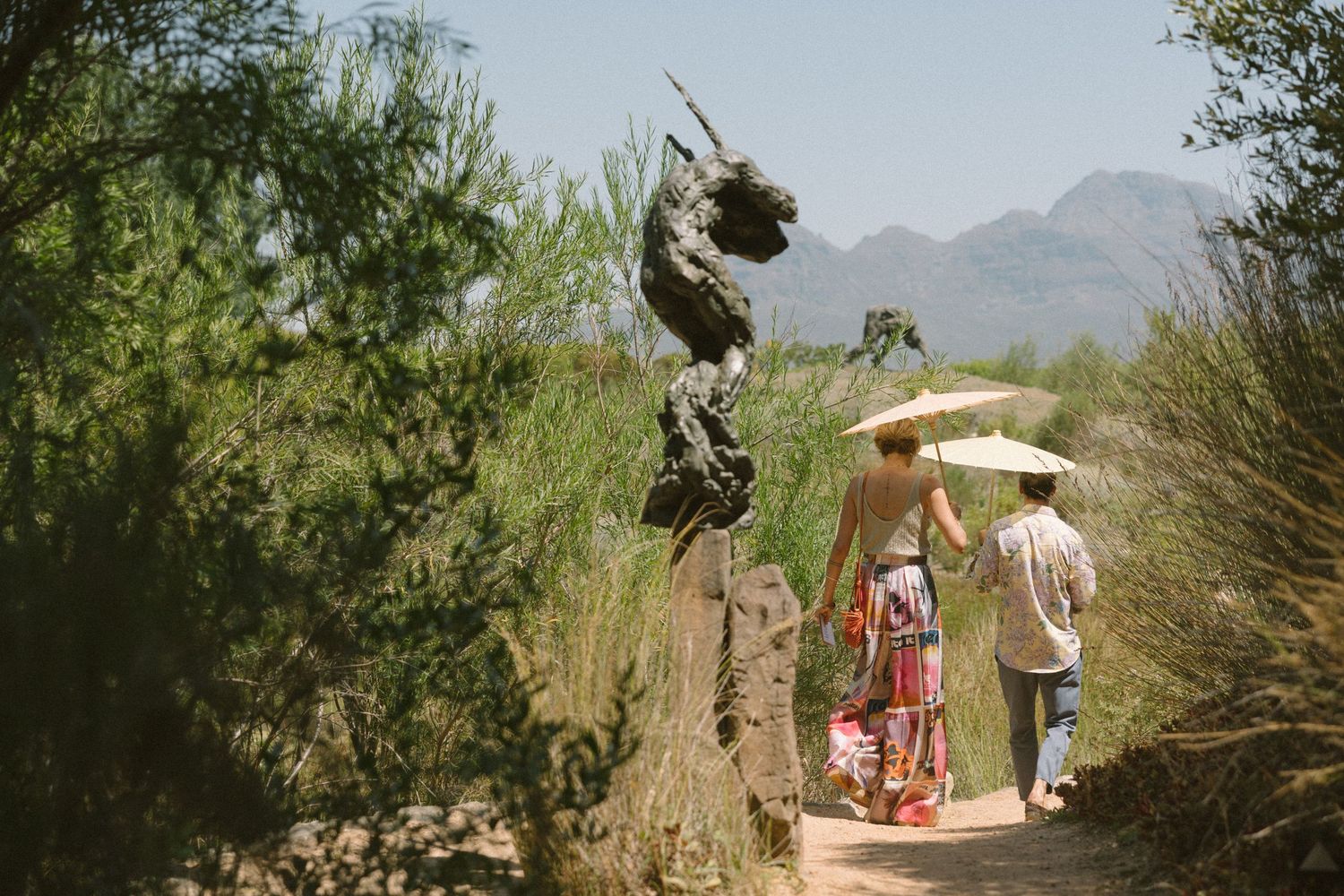 Dylan Lewis Sculpture Garden, ANNE MANN, Ayeh K,Brad Jackson, Fleur le Cordeur, makeup by Algria, Cape Town wedding photohrapher