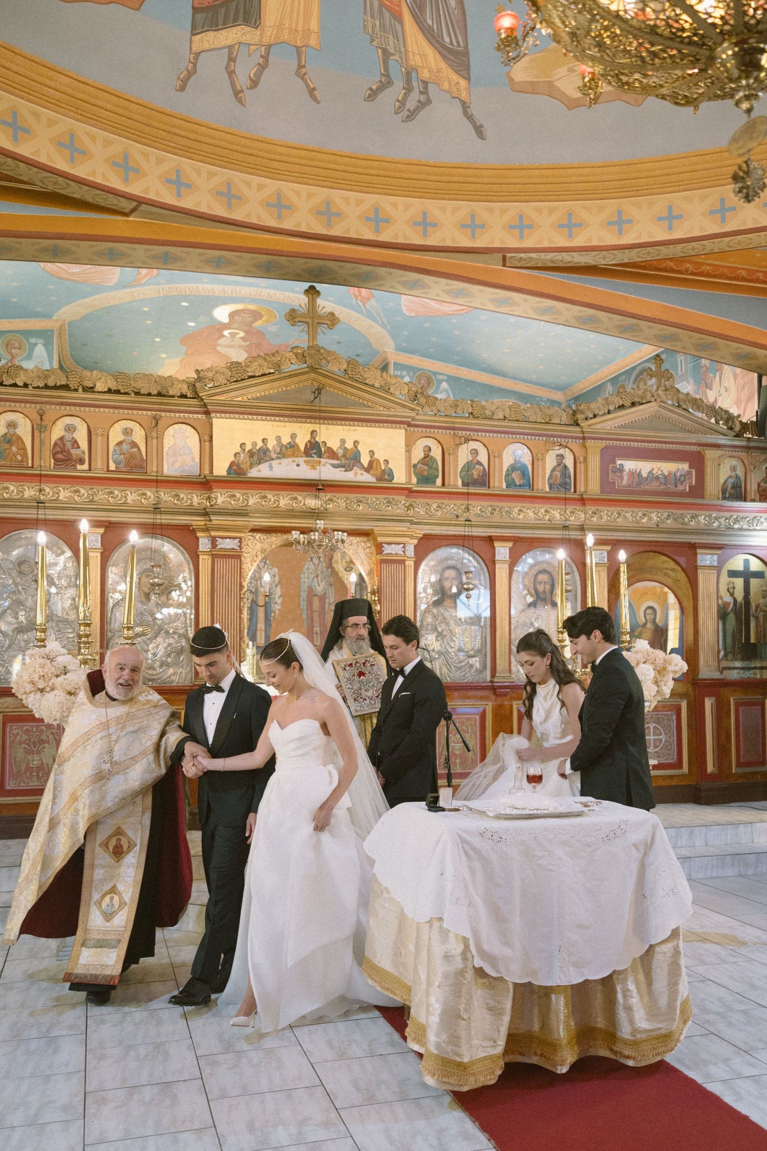 George & Alexa’s timeless wedding at The Forum at Embassy Hill with a sacred ceremony at St George’s Cathedral and florals by Fleur le Corde