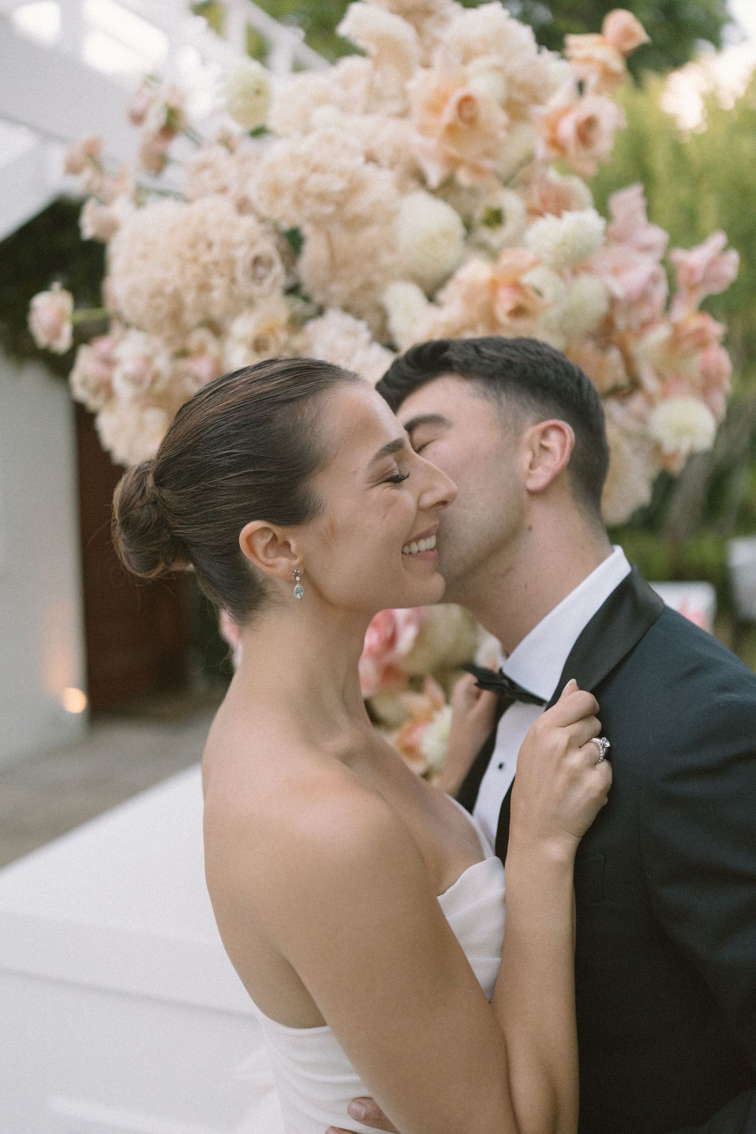 George & Alexa’s timeless wedding at The Forum at Embassy Hill with a sacred ceremony at St George’s Cathedral and florals by Fleur le Corde