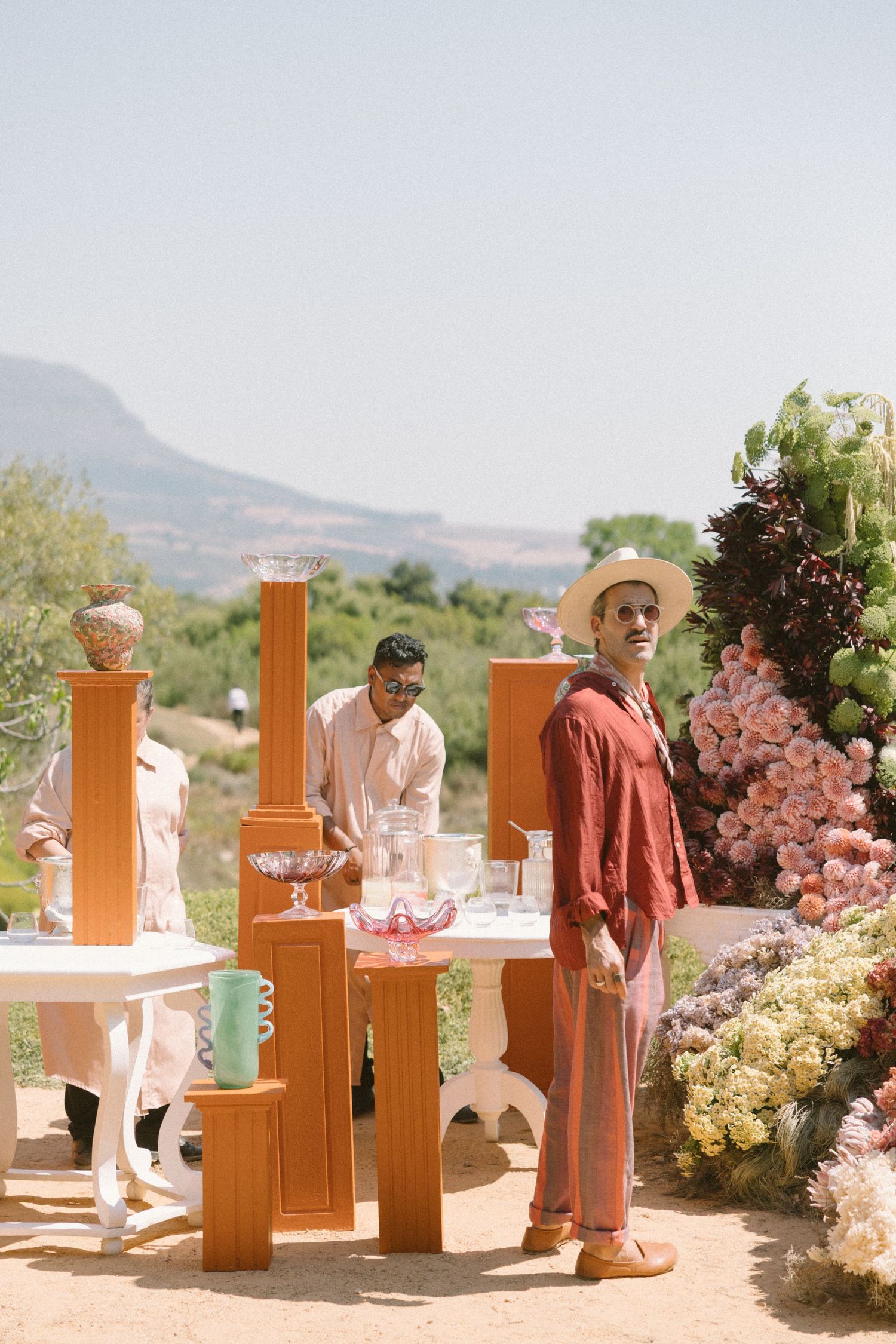 Dylan Lewis Sculpture Garden, ANNE MANN, Ayeh K,Brad Jackson, Fleur le Cordeur, makeup by Algria, Cape Town wedding photohrapher