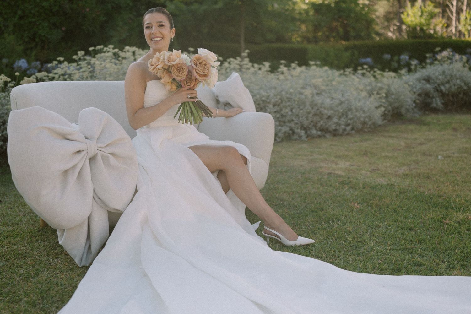 George & Alexa’s timeless wedding at The Forum at Embassy Hill with a sacred ceremony at St George’s Cathedral and florals by Fleur le Corde