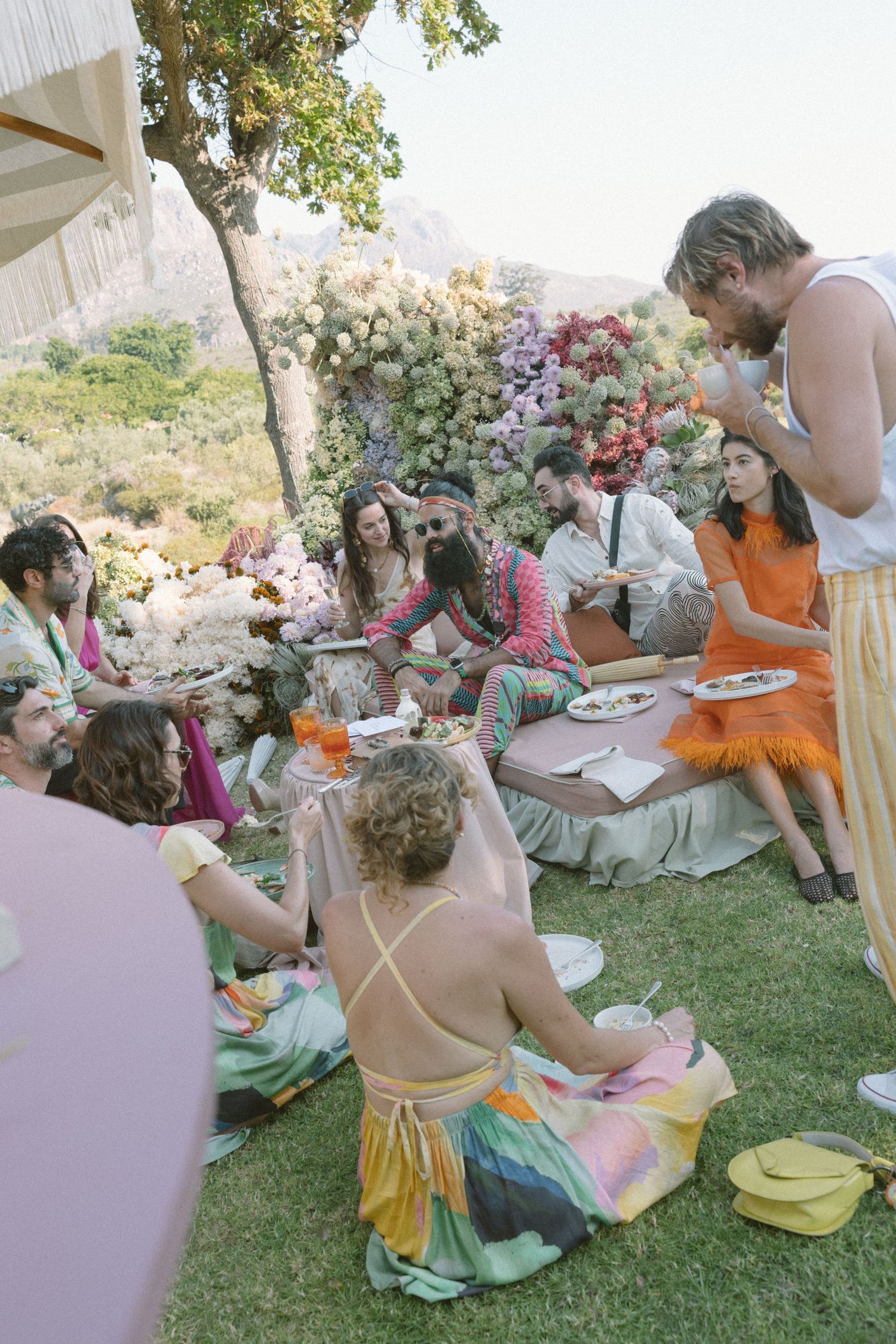 Dylan Lewis Sculpture Garden, ANNE MANN, Ayeh K,Brad Jackson, Fleur le Cordeur, makeup by Algria, Cape Town wedding photographer