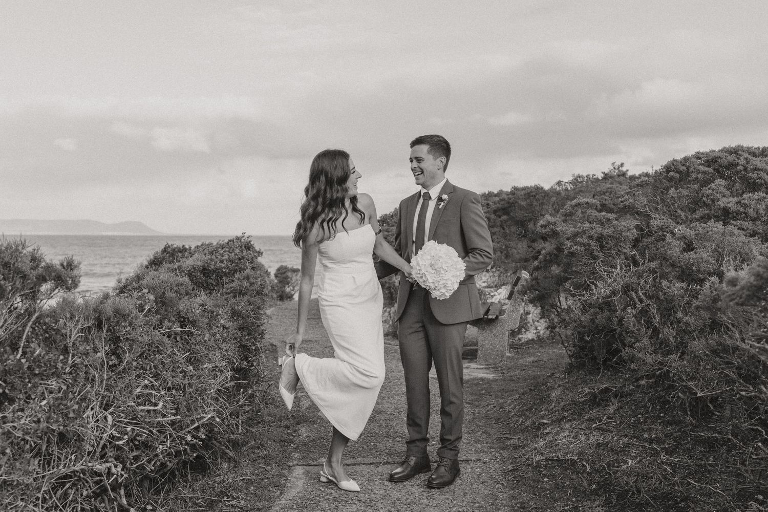 Intimate coastal wedding in Hermanus with timeless style, ocean views, and classic details captured by STIL_ cape town wedding photographers