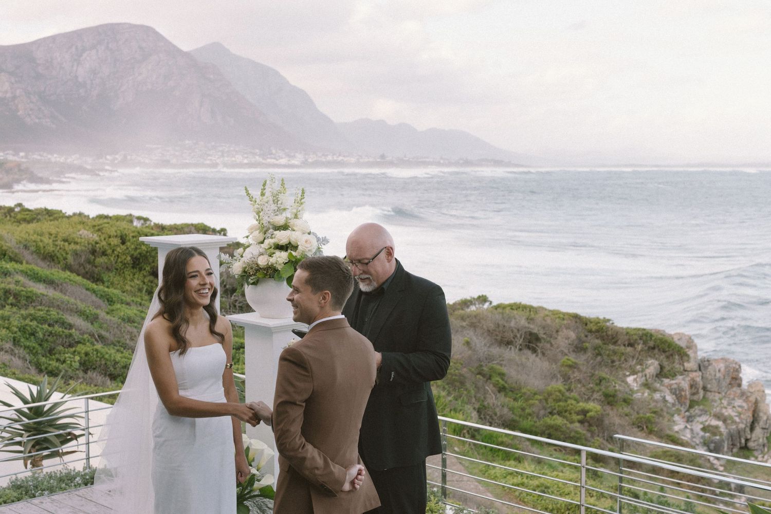 Intimate coastal wedding in Hermanus with timeless style, ocean views, and classic details captured by STIL_ cape town wedding photographers