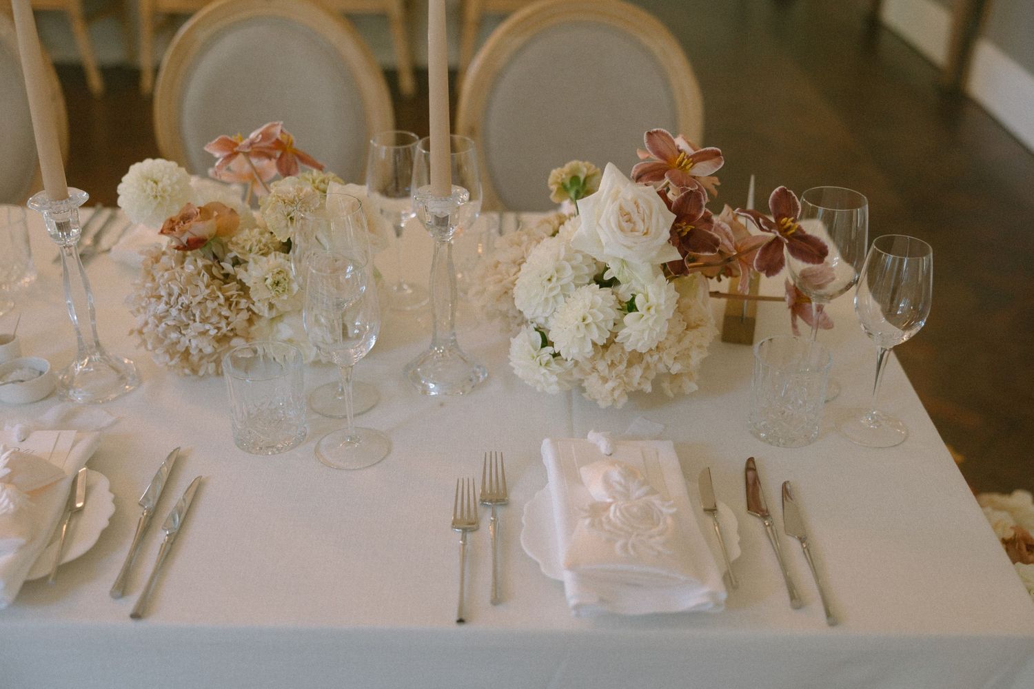 George & Alexa’s timeless wedding at The Forum at Embassy Hill with a sacred ceremony at St George’s Cathedral and florals by Fleur le Corde