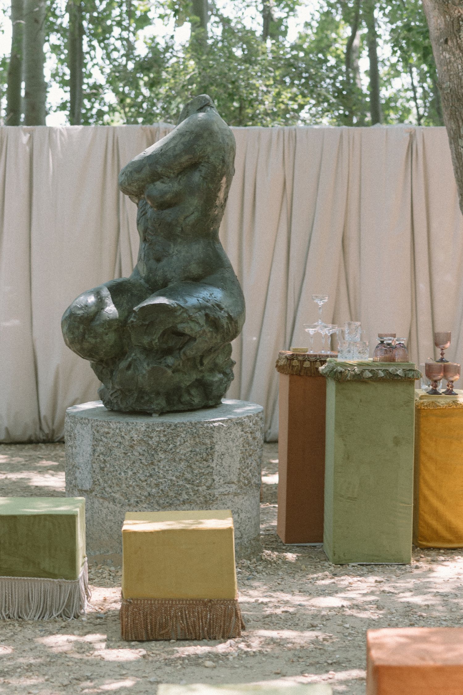 Dylan Lewis Sculpture Garden, ANNE MANN, Ayeh K,Brad Jackson, Fleur le Cordeur, makeup by Algria, Cape Town wedding photographer