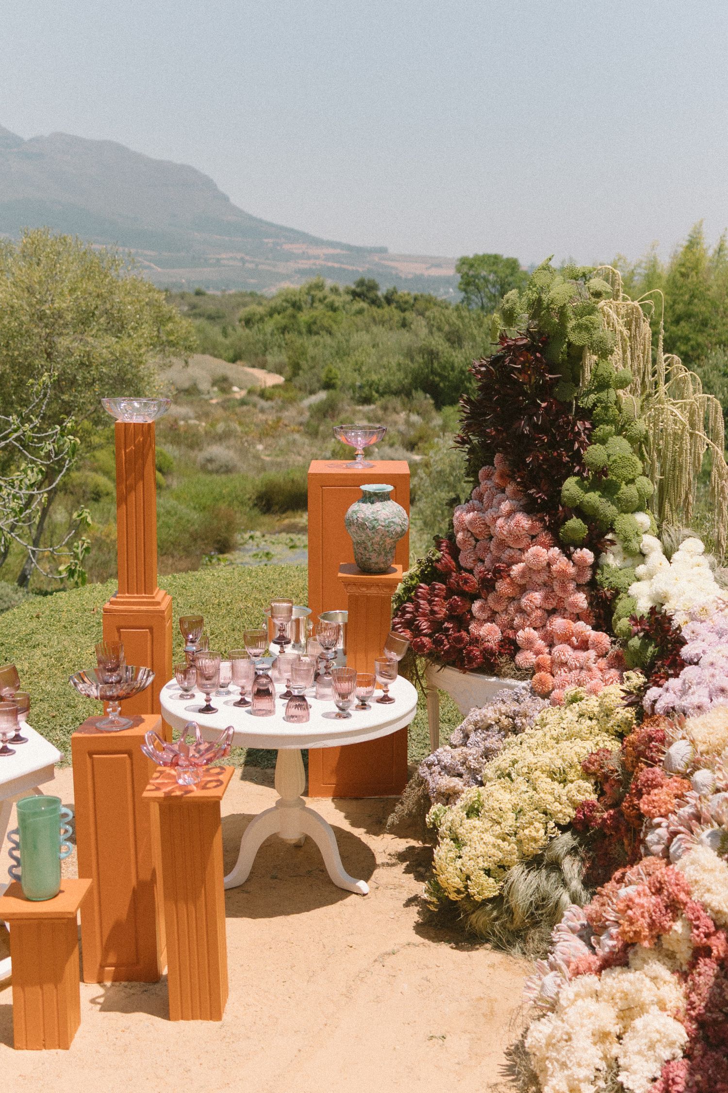 Dylan Lewis Sculpture Garden, ANNE MANN, Ayeh K,Brad Jackson, Fleur le Cordeur, makeup by Algria, Cape Town wedding photographer