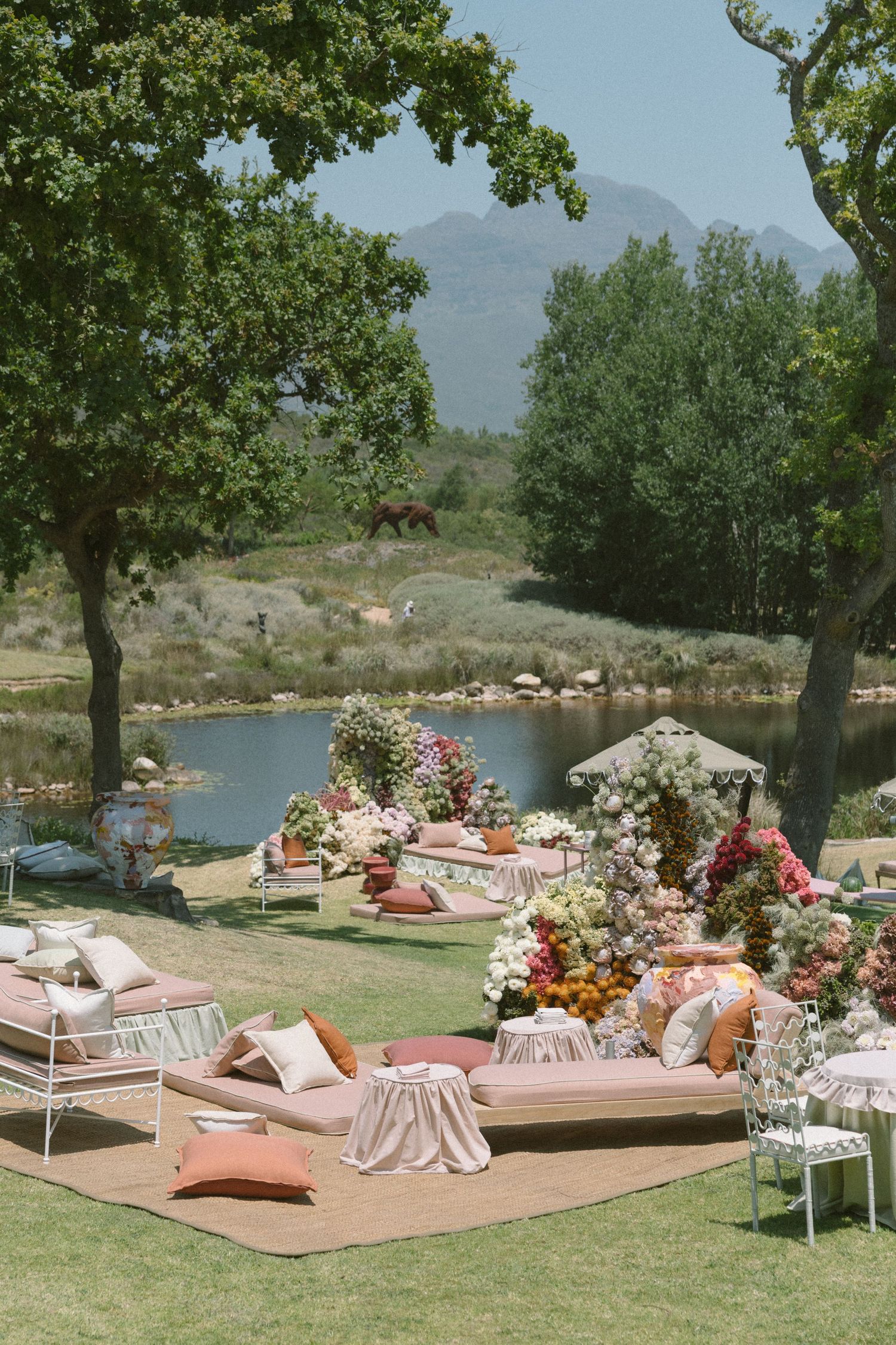 Dylan Lewis Sculpture Garden, ANNE MANN, Ayeh K,Brad Jackson, Fleur le Cordeur, makeup by Algria, Cape Town wedding photohrapher