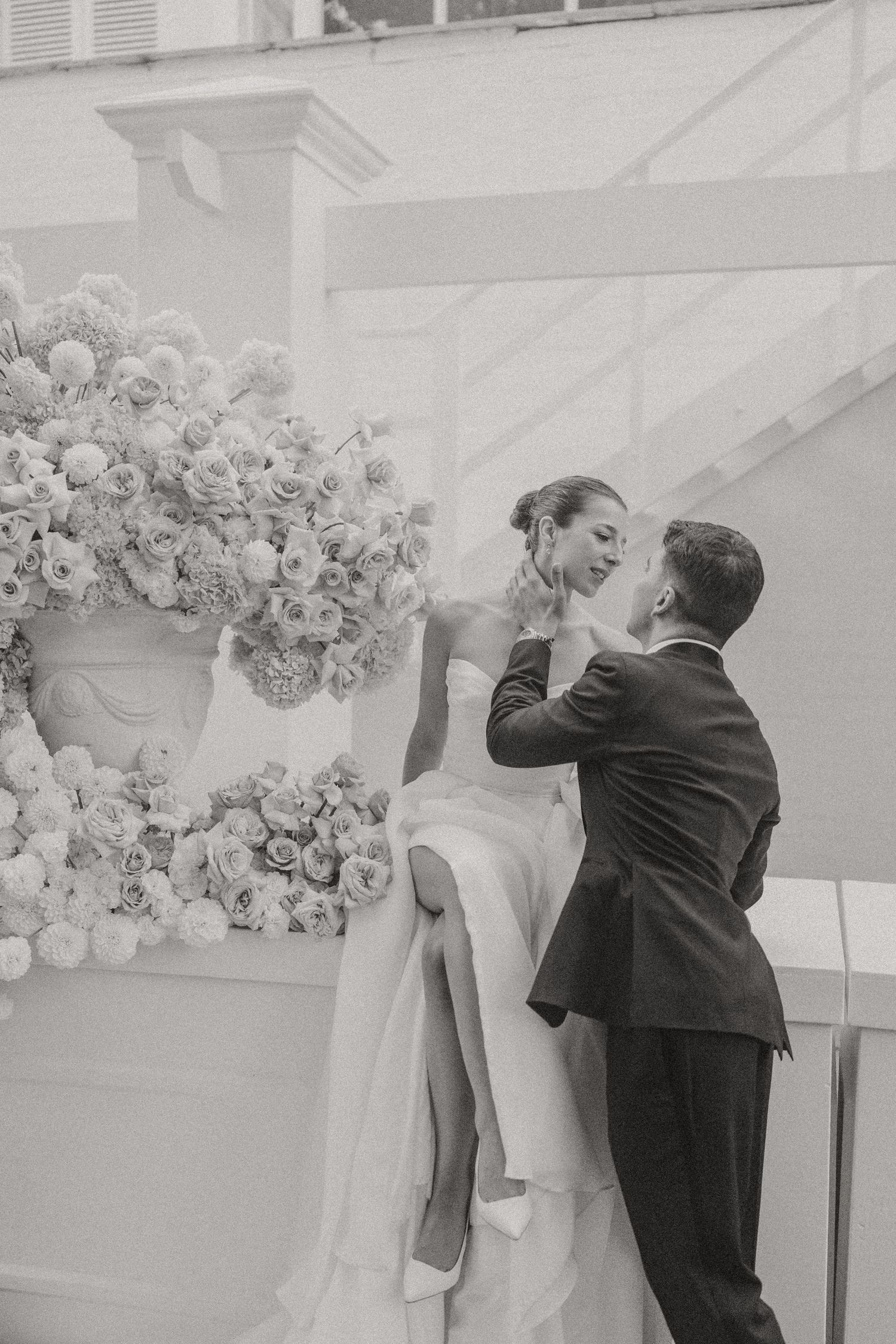 George & Alexa’s timeless wedding at The Forum at Embassy Hill with a sacred ceremony at St George’s Cathedral and florals by Fleur le Corde
