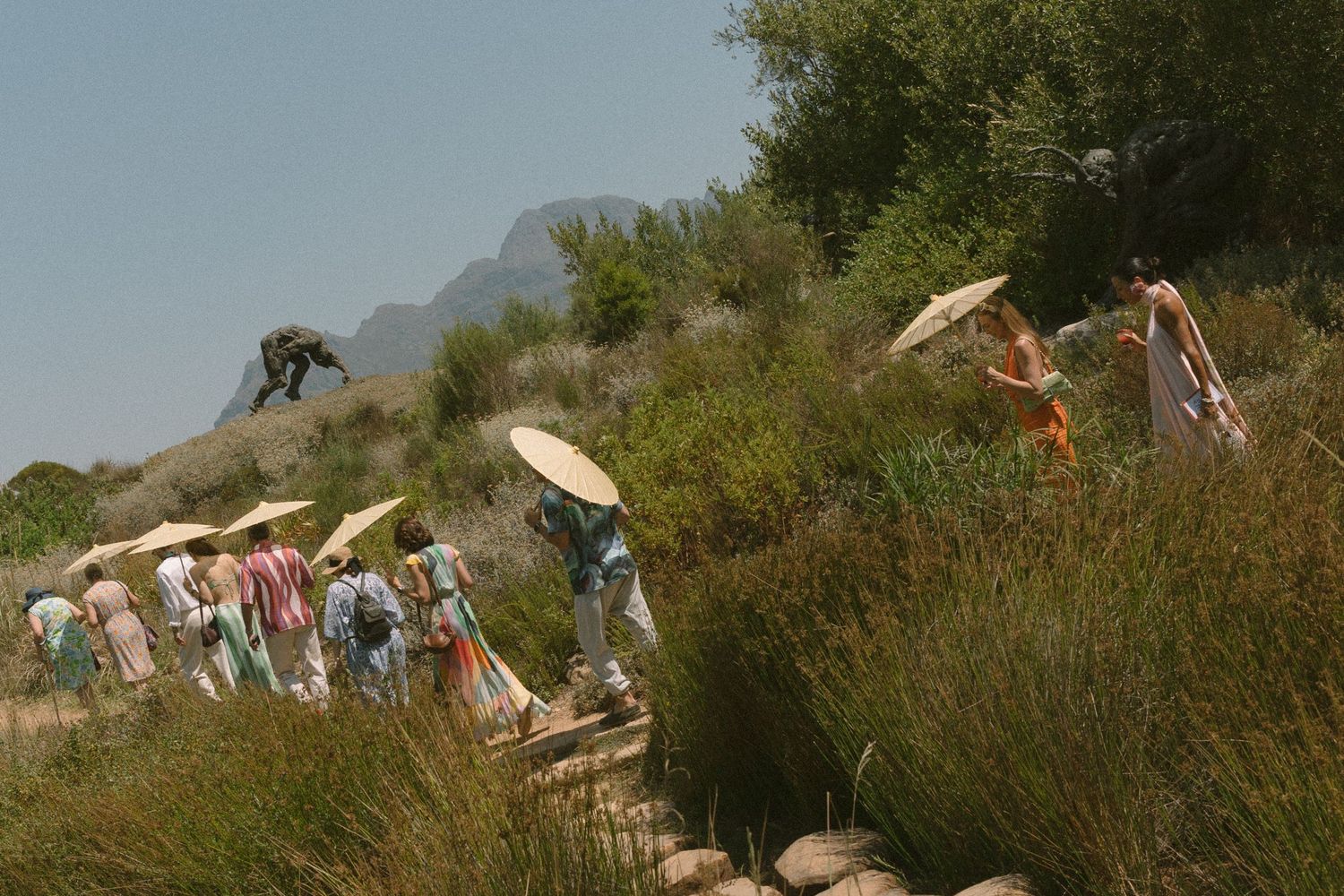 Dylan Lewis Sculpture Garden, ANNE MANN, Ayeh K,Brad Jackson, Fleur le Cordeur, makeup by Algria, Cape Town wedding photohrapher