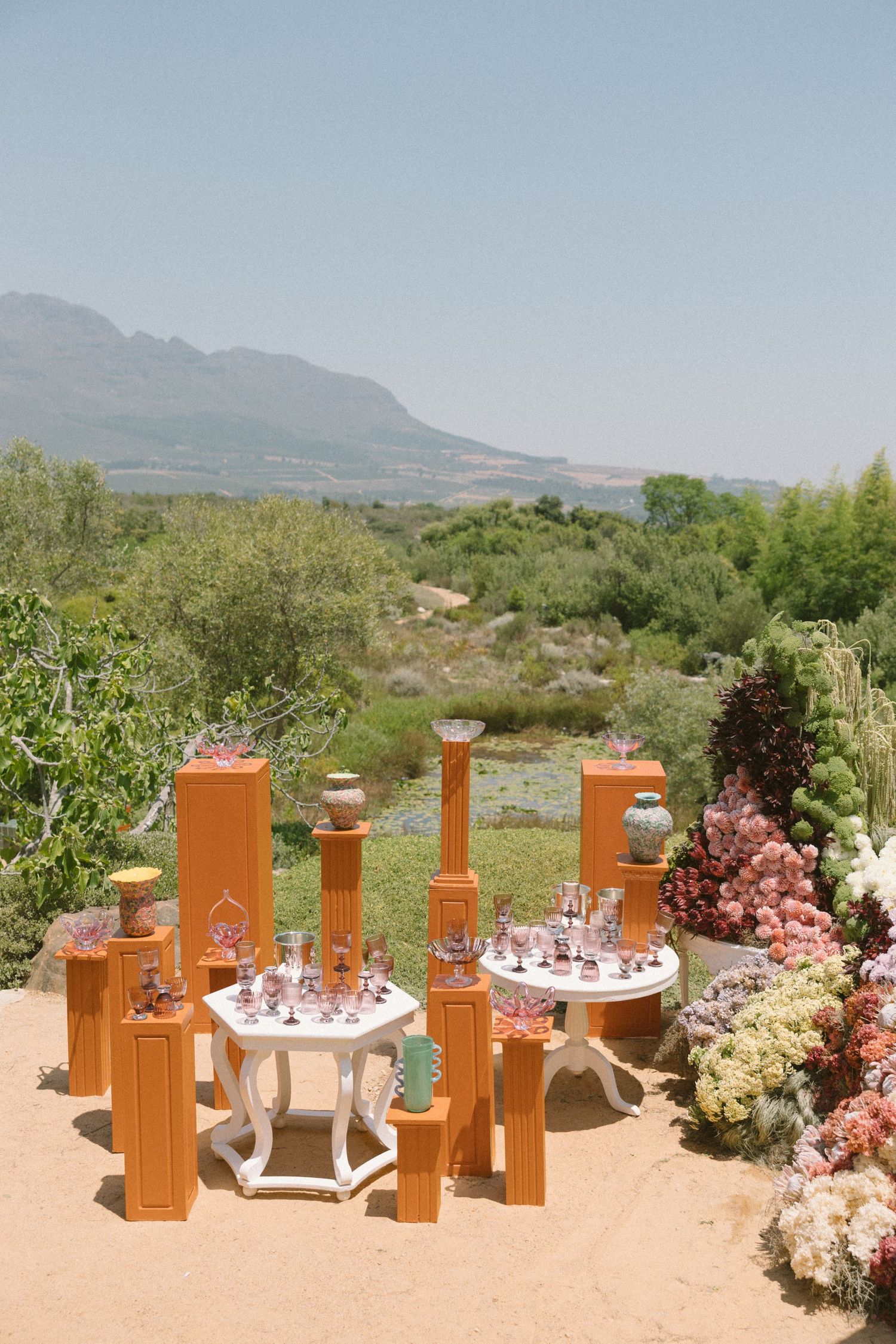 Dylan Lewis Sculpture Garden, ANNE MANN, Ayeh K,Brad Jackson, Fleur le Cordeur, makeup by Algria, Cape Town wedding photohrapher