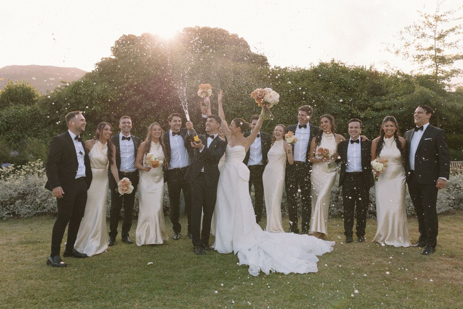 George & Alexa’s timeless wedding at The Forum at Embassy Hill with a sacred ceremony at St George’s Cathedral and florals by Fleur le Corde