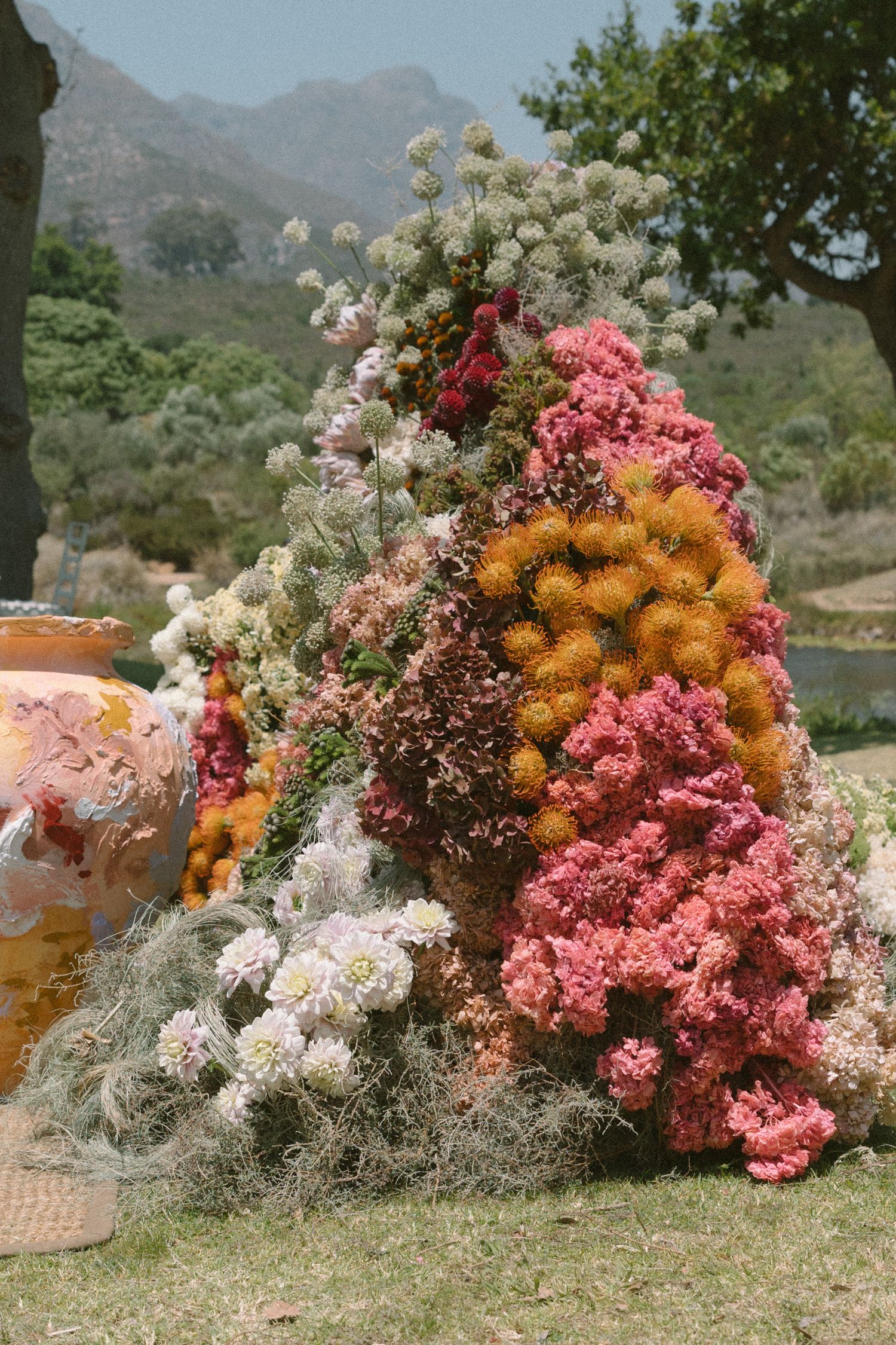 Dylan Lewis Sculpture Garden, ANNE MANN, Ayeh K,Brad Jackson, Fleur le Cordeur, makeup by Algria, Cape Town wedding photohrapher