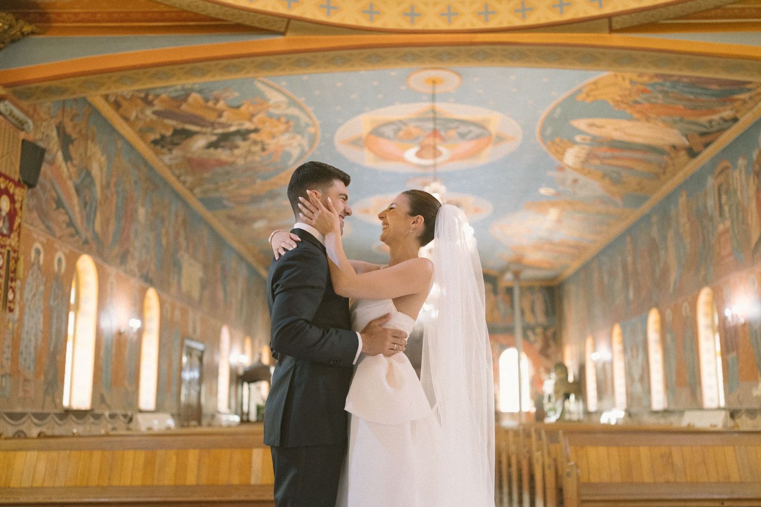 George & Alexa’s timeless wedding at The Forum at Embassy Hill with a sacred ceremony at St George’s Cathedral and florals by Fleur le Corde