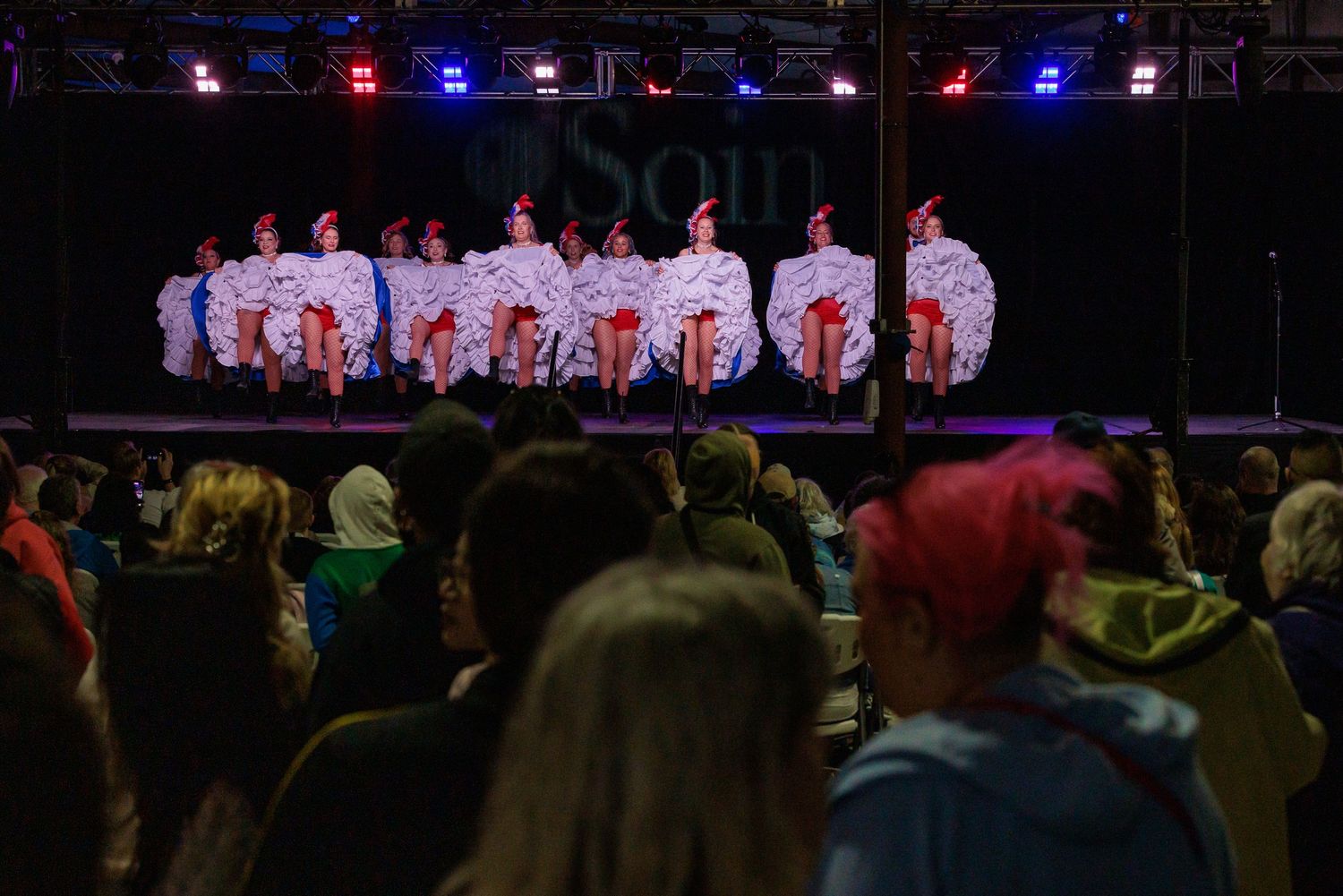 French Cancan on stage at A World A'Fair international festival Greene County Ohio
