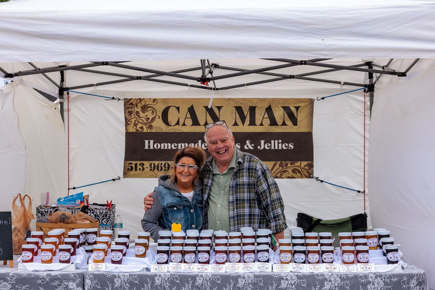 Can Man vendor booth at the Sugar Maple Festival Bellbrook Ohio