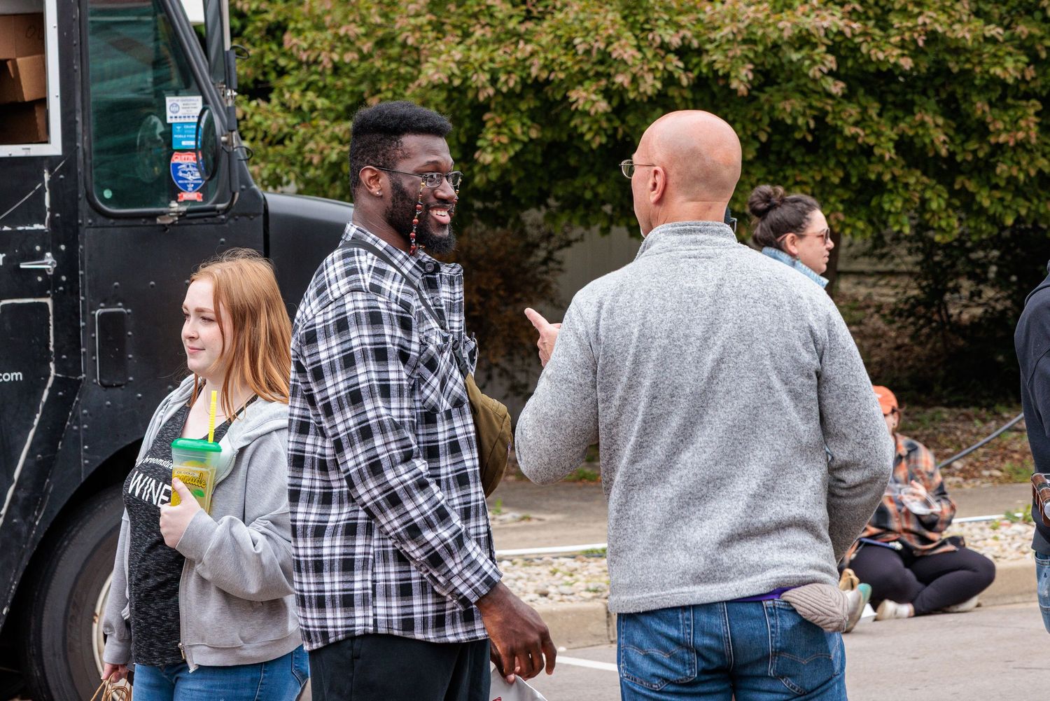 Festival attendees at the Sugar Maple Festival in Bellbrook Ohio