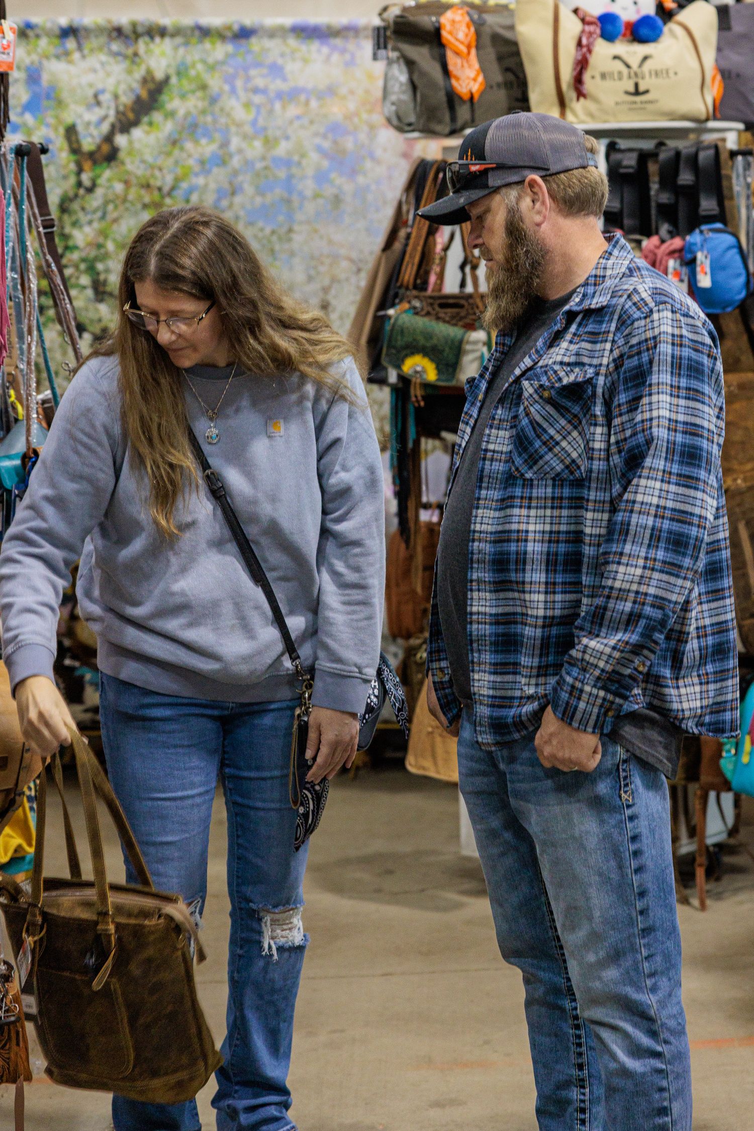 Couple browsing at Vintage Market Days event photography Greene County Ohio