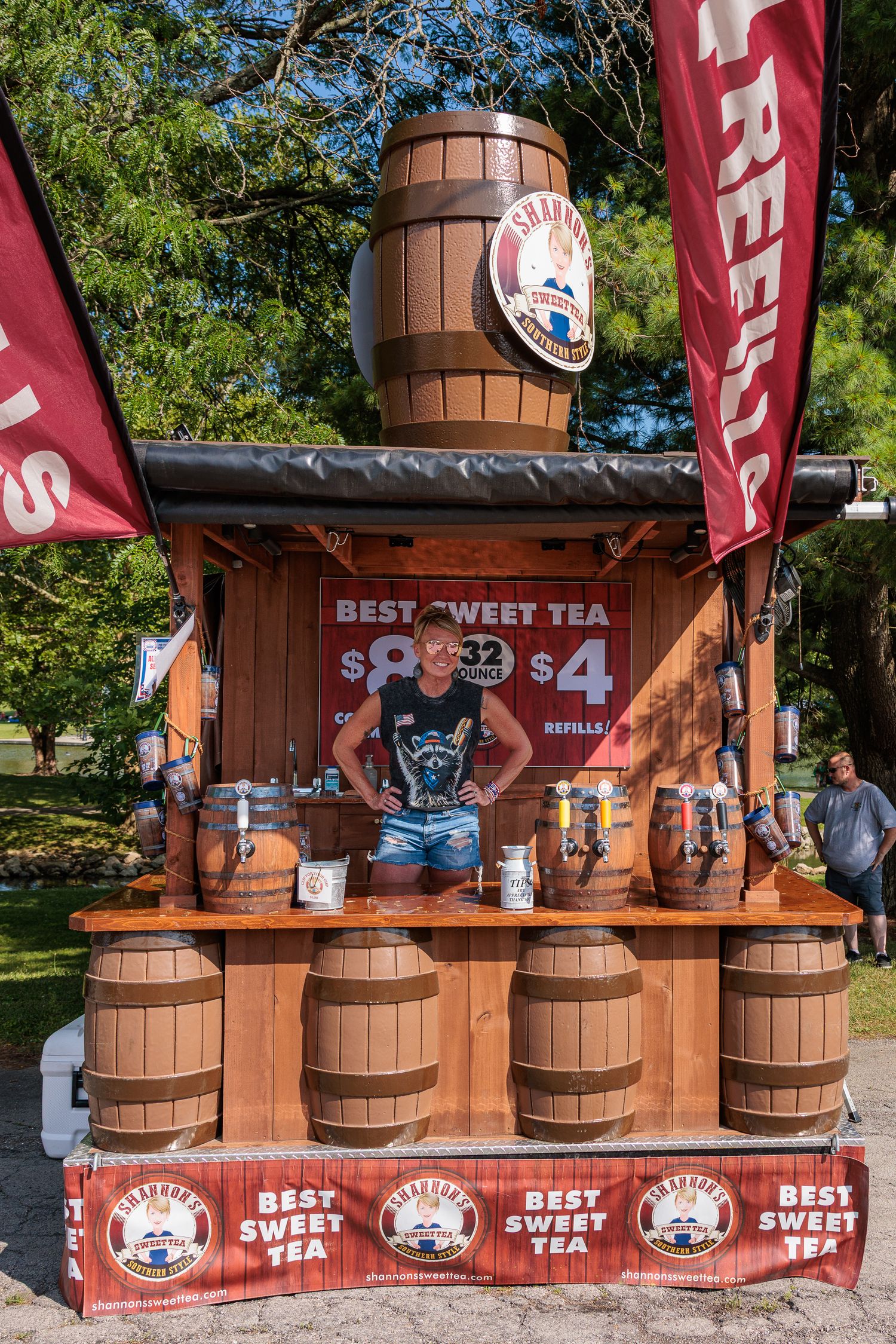 Shannon's Sweet Teeth Booth and booth operator