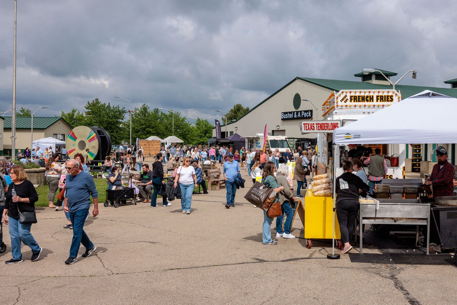 Outdoor vendor area at Vintage Market Days at the Greene County Expo Center Xenia Ohio