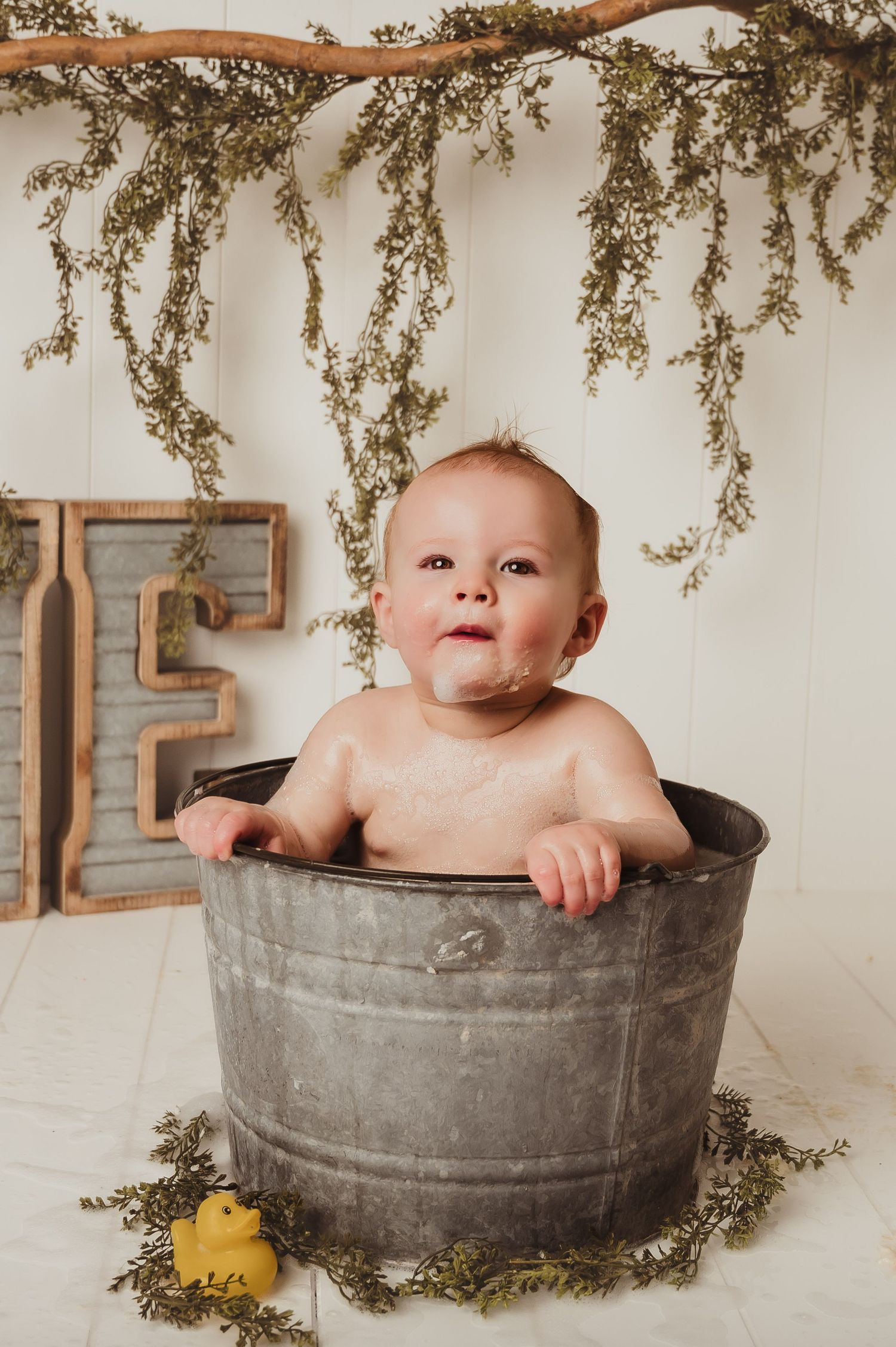 One Year Cake Smash and Splash Birthday Session, Kewaskum, West Bend, Wisconsin Photographer