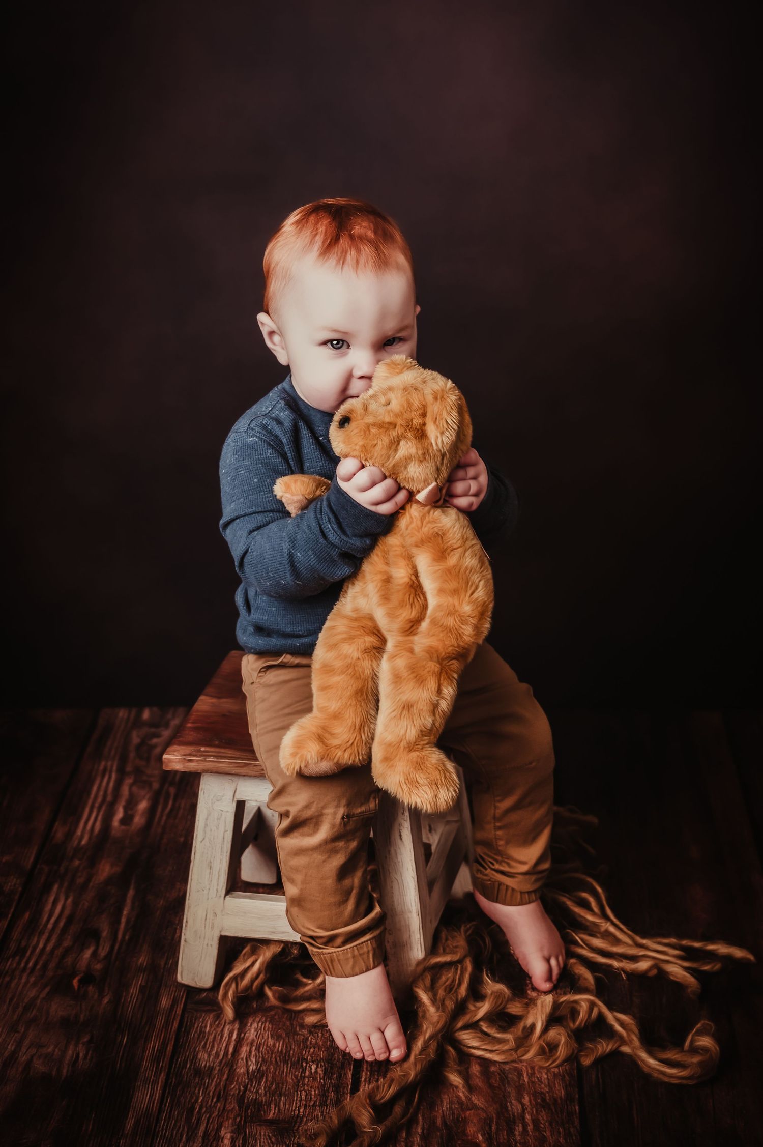 2 Year old Milestone Session in Studio near Fond du lac, WI