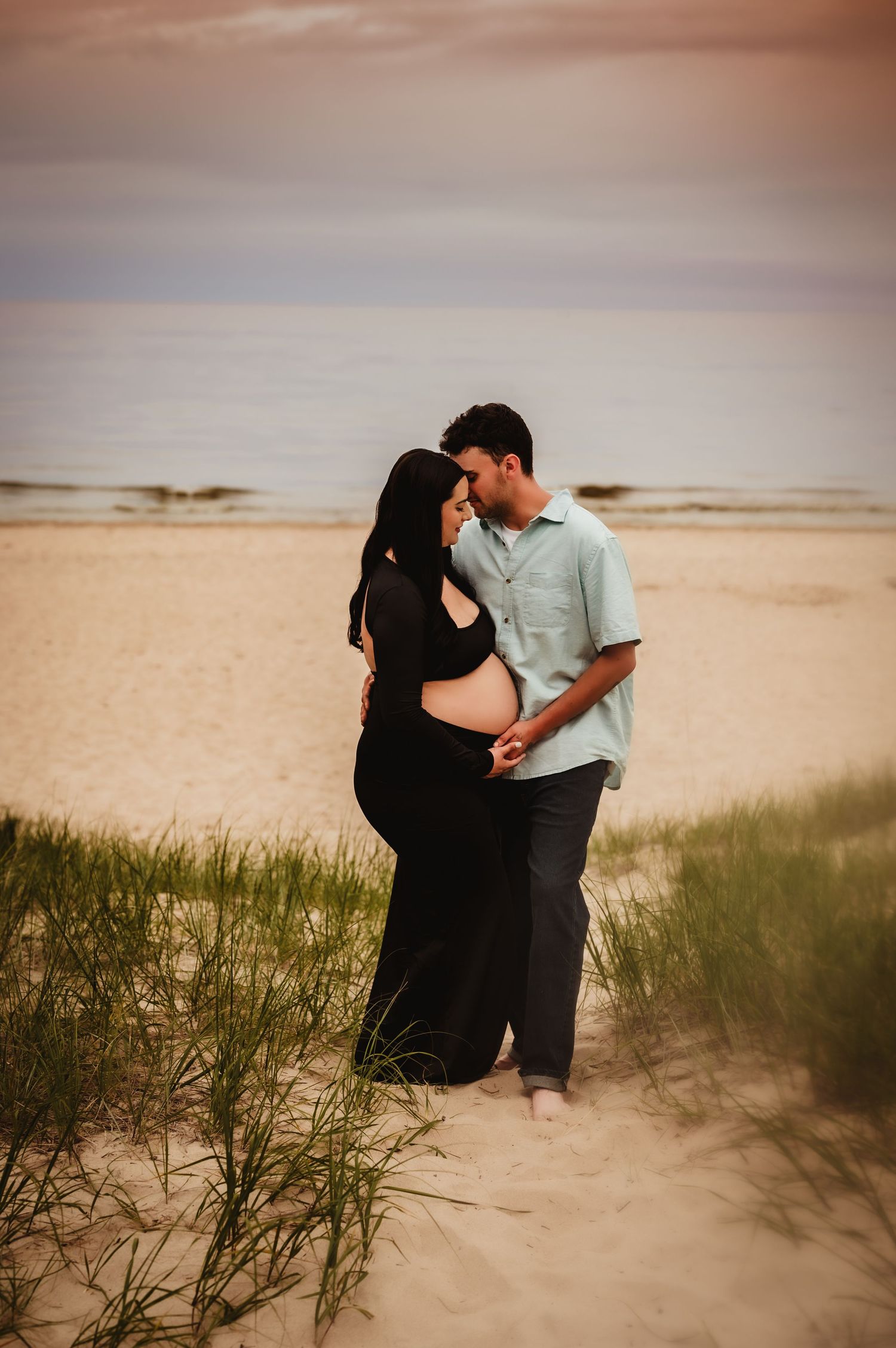 Beach Maternity Session, Sheboygan Kewaskum West Bend, Wisconsin Photographer