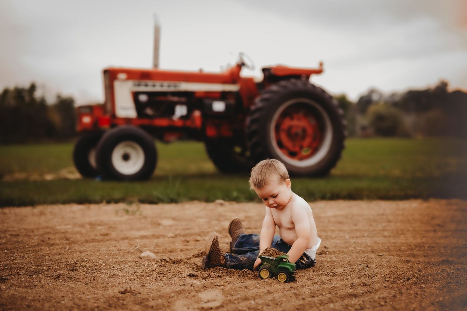 Children Lifestyle Farm Session Kewaskum