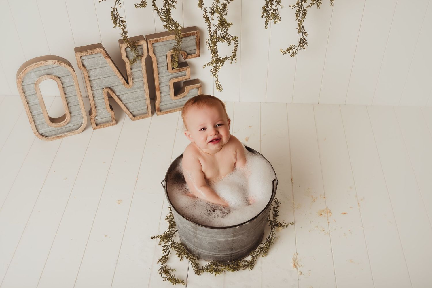 One Year Cake Smash and Splash Birthday Session, Kewaskum, West Bend, Wisconsin Photographer