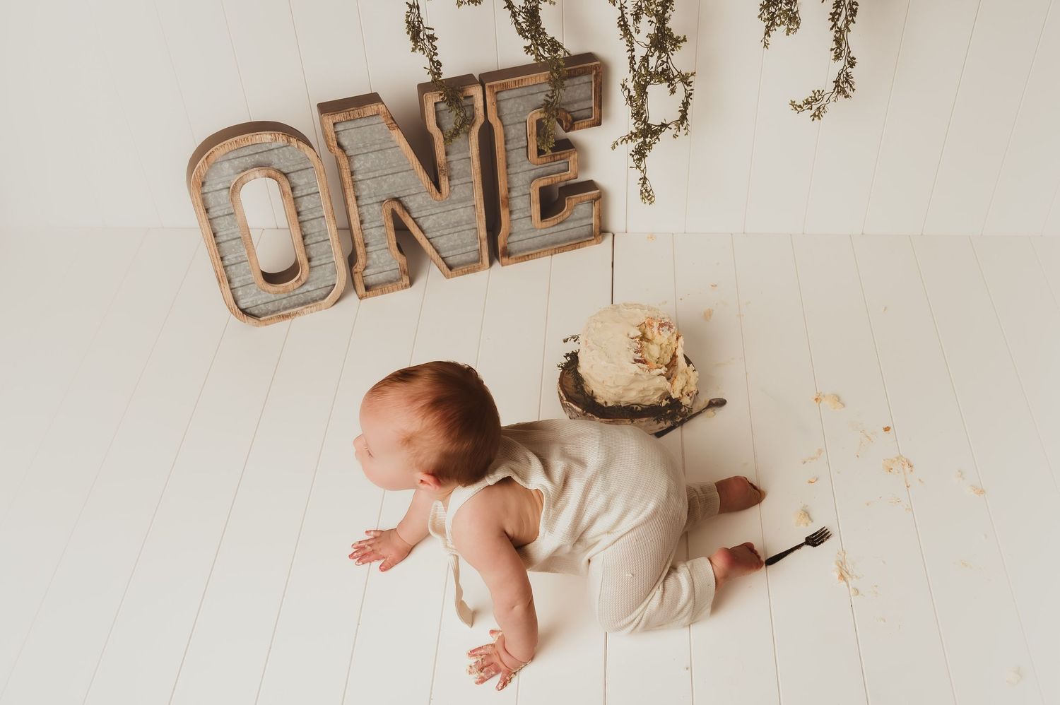 One Year Cake Smash and Splash Birthday Session, Kewaskum, West Bend, Wisconsin Photographer