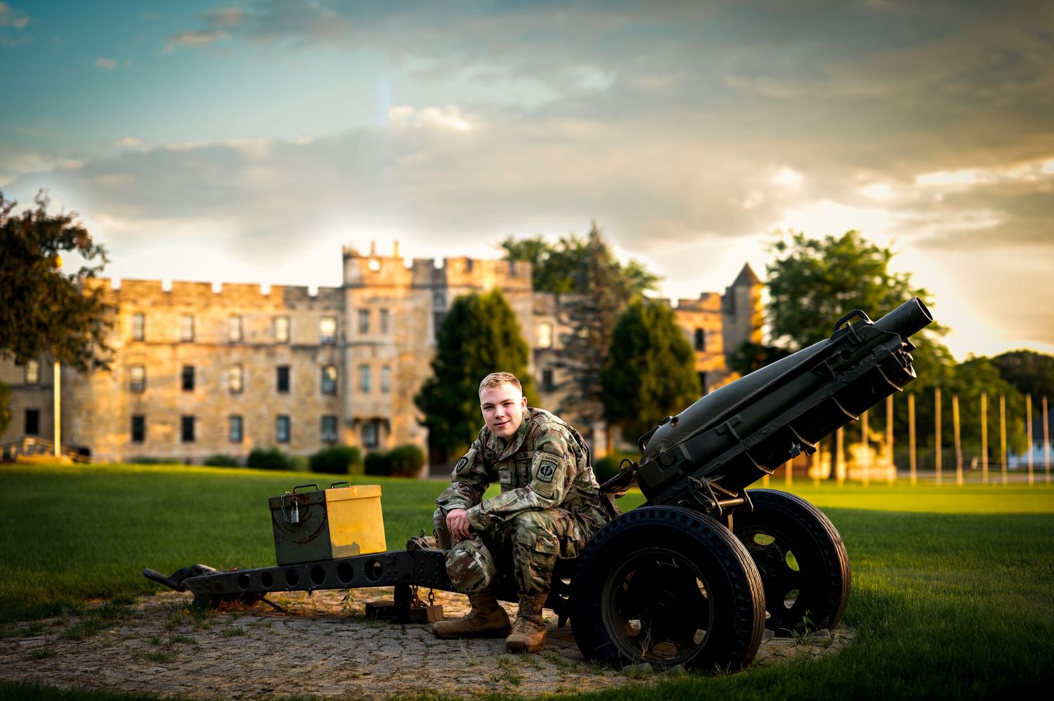 Senior Pictures at St. Johns Military in Delafield, WI.