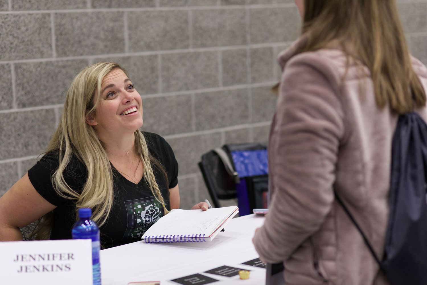 Author Jennifer Jenkins at StoryCon book signing.