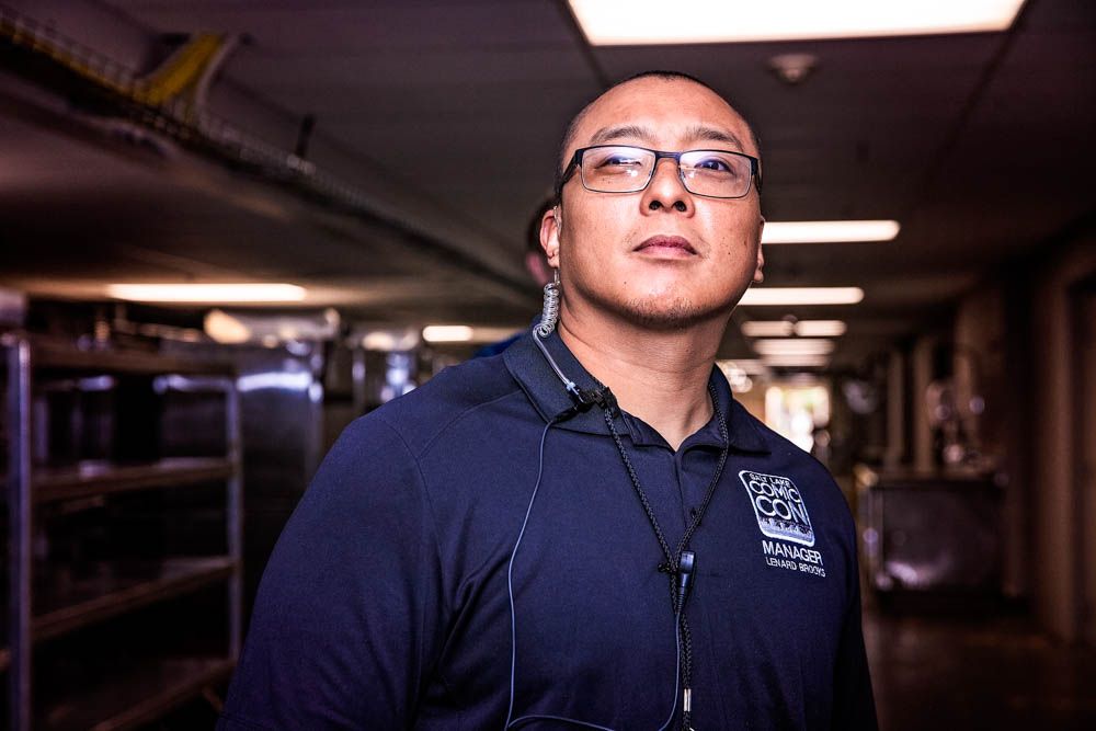 Portrait of the head of security at FanX