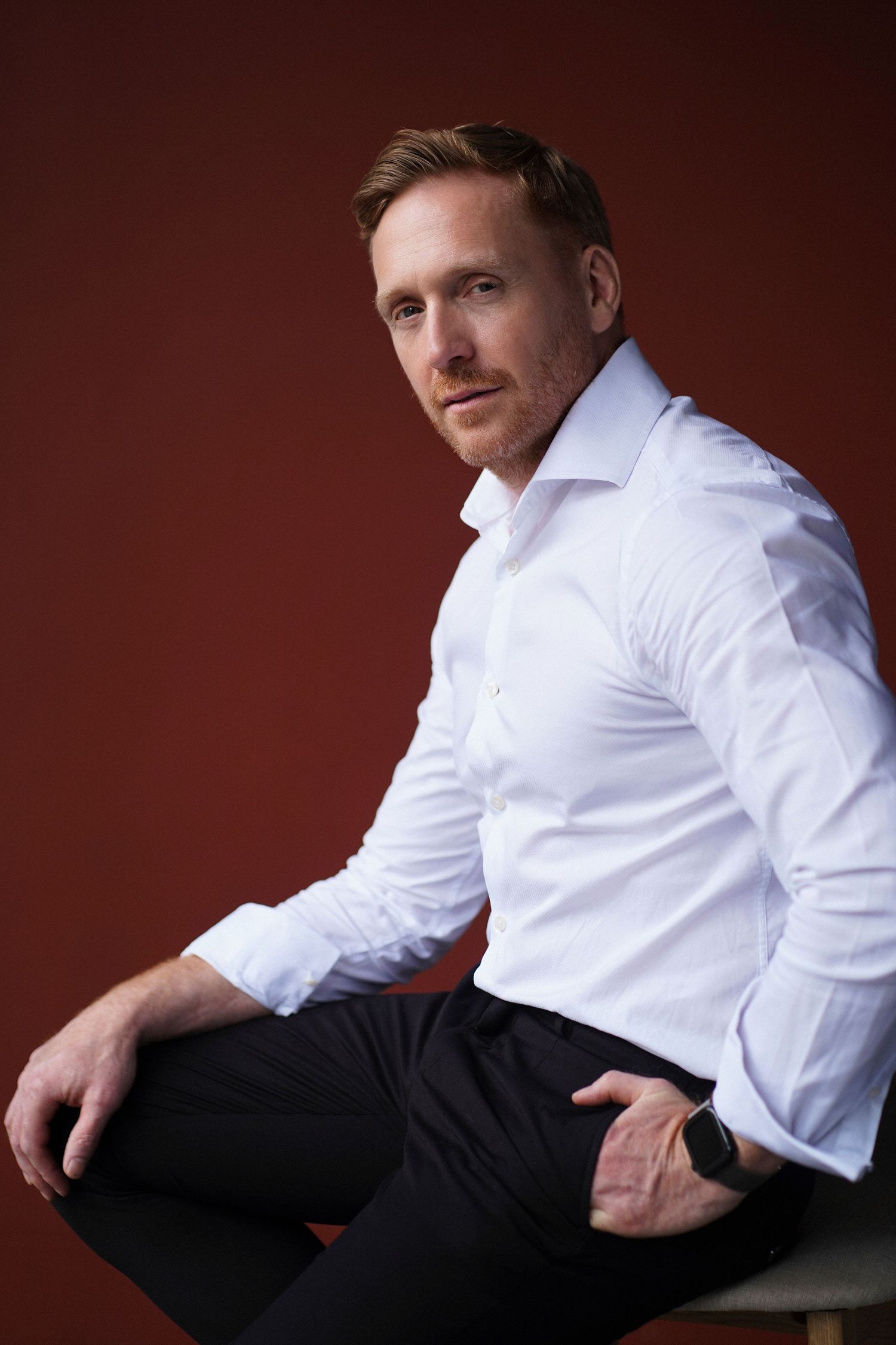 Studio portrait of an executive shot by Studio TingTing in Sydney.
