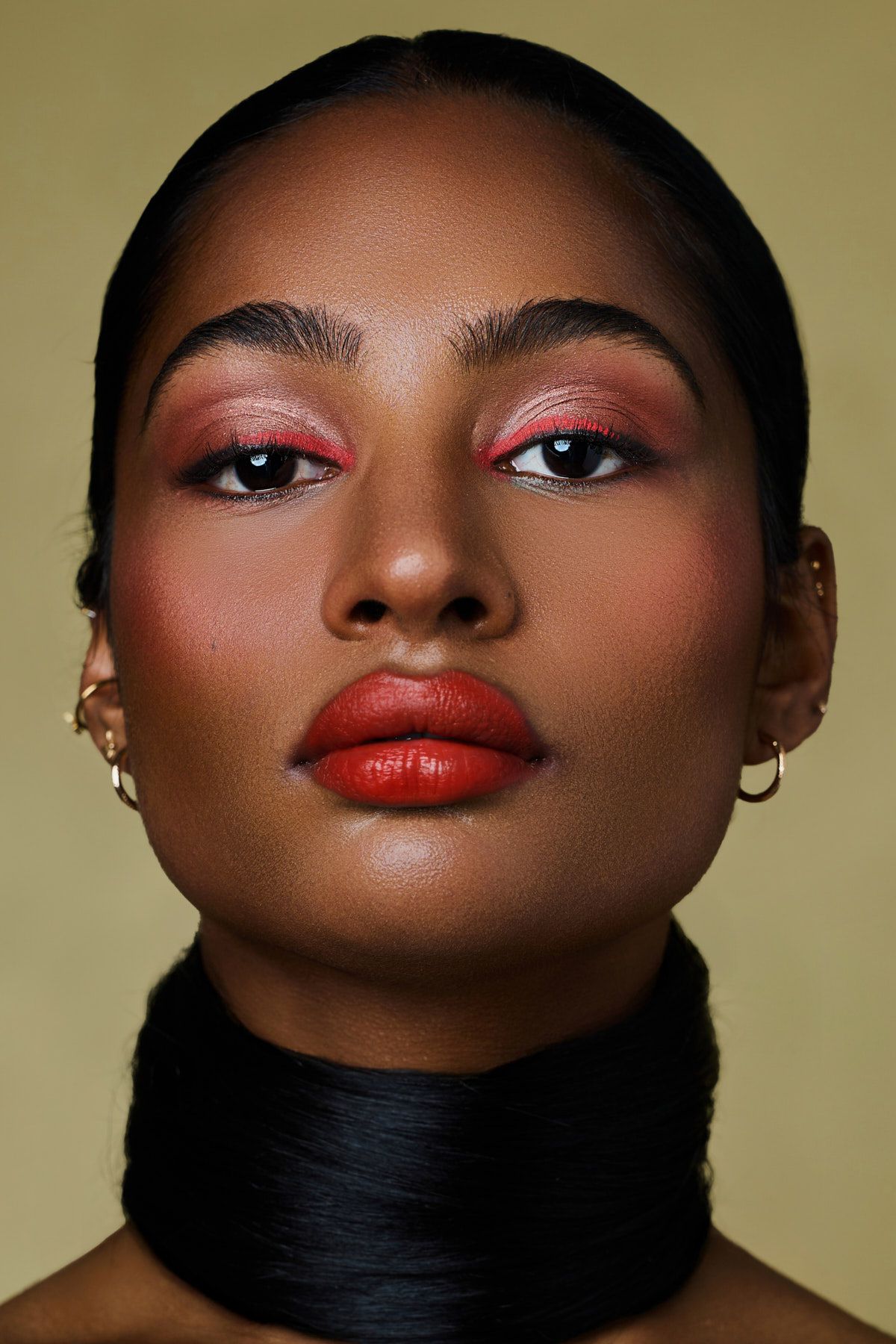 Beauty editorial photography, professional makeup and styling commercial portrait. Shot by Sydney beauty photographer Tammy TingTing.