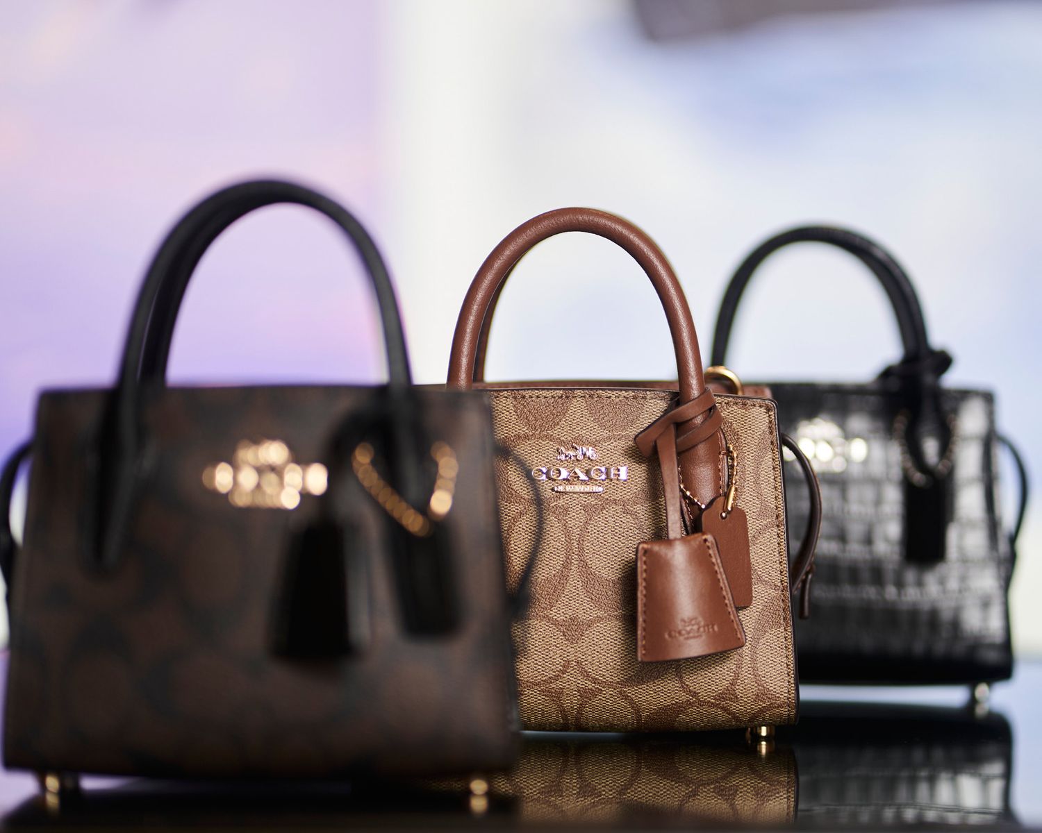 Coach designer handbags product photography with studio lighting in Sydney by Studio TingTing