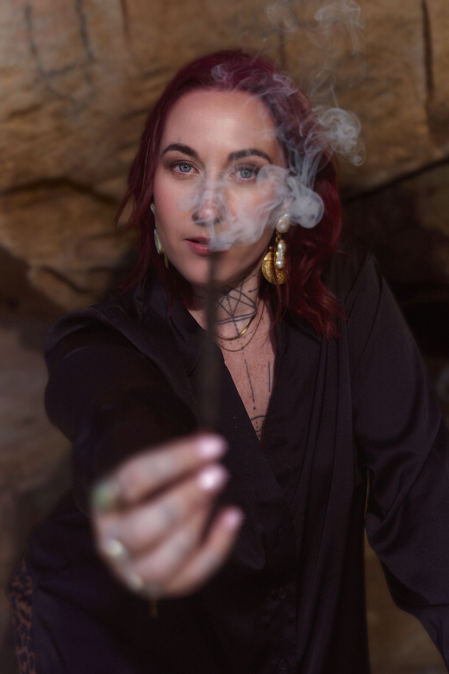 Atmospheric portrait for a spiritual coach by personal branding photographer Tammy TingTing in Sydney.