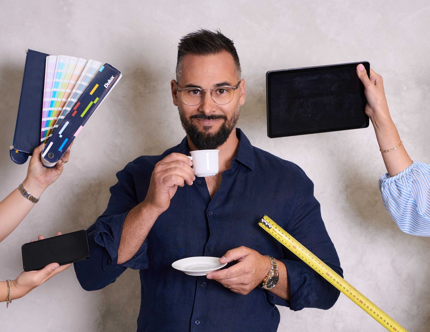Business branding photography image of a Sydney project manager conveying confidence and control environment. Shot by Studio TingTing.