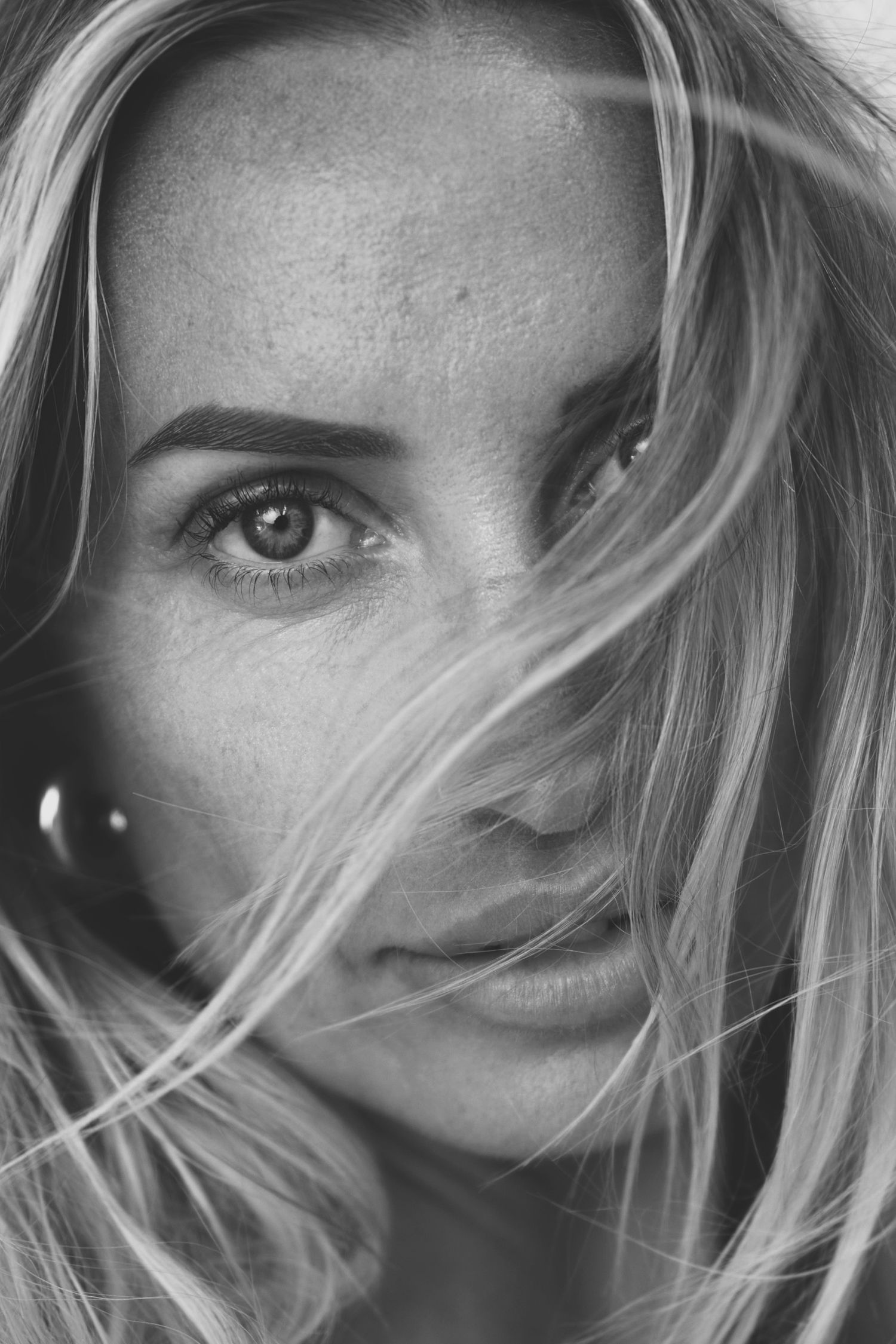 A close up portrait of a mature woman, shot by Studio TingTing in Sydney.