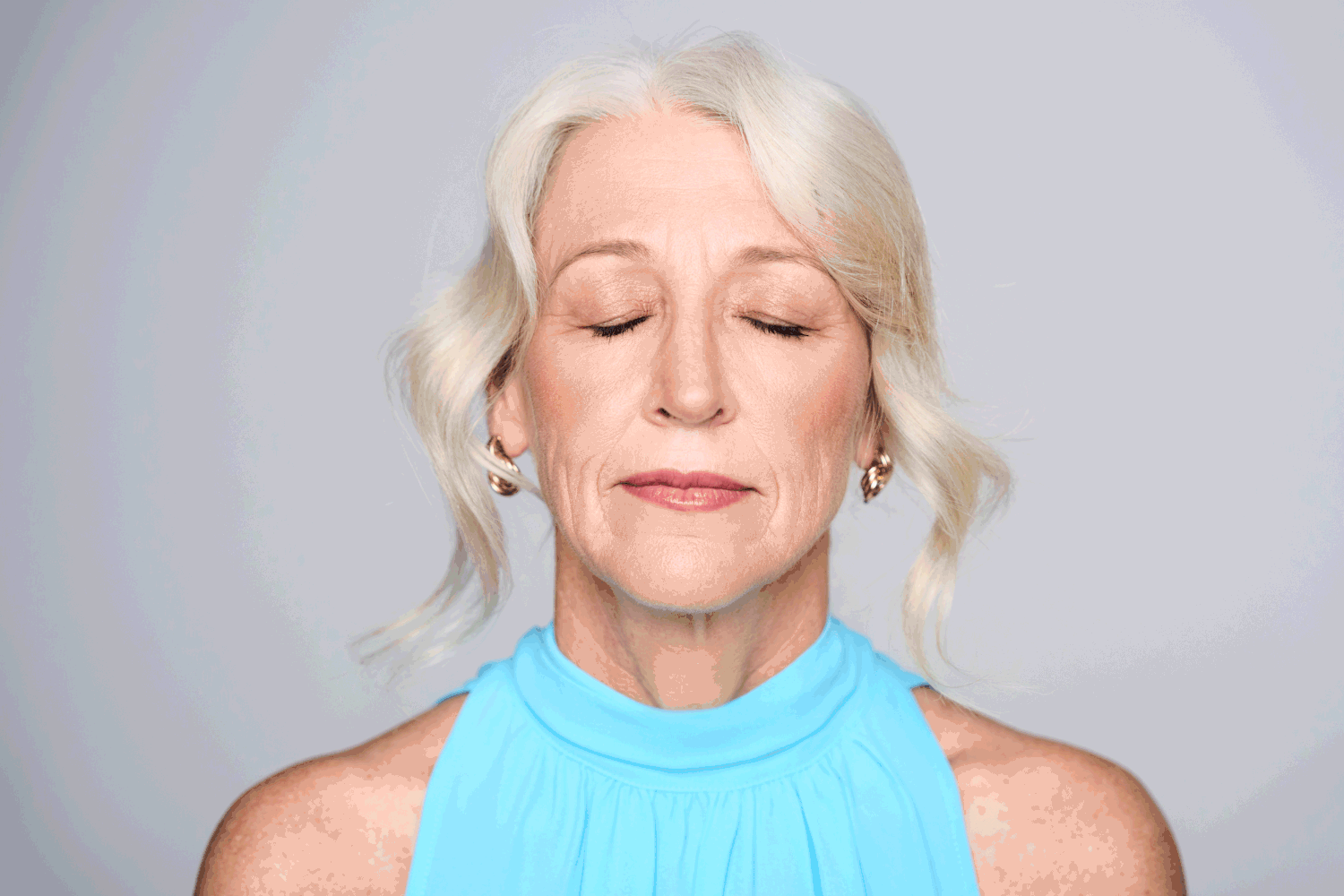 Meditation teacher in sydney posing for camera for her personal branding photo. By Studio TingTing