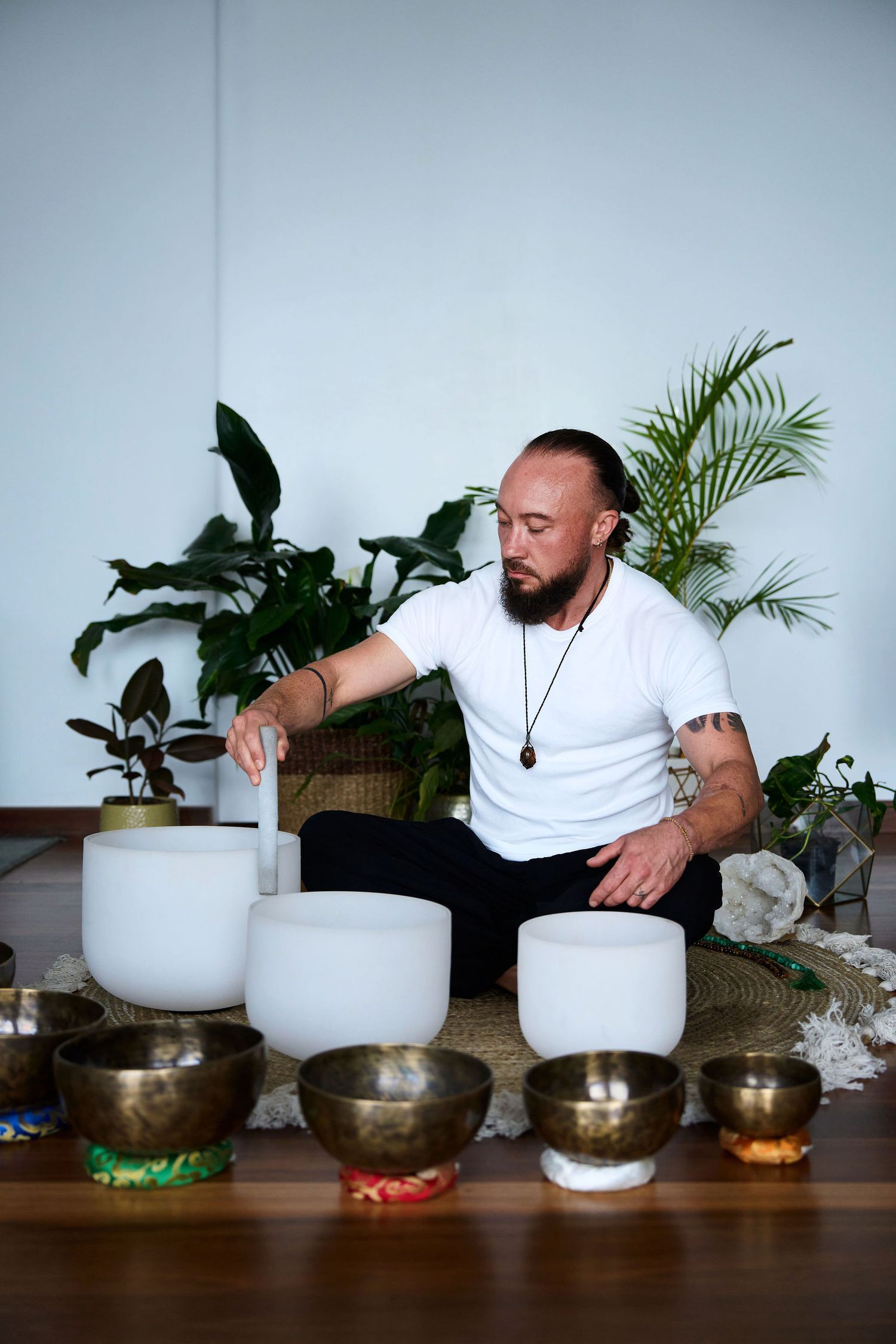 Sydney branding photographer for wellness practitioners — Jaxson Wearing, chiropractor and sound healer, Luminous Body,