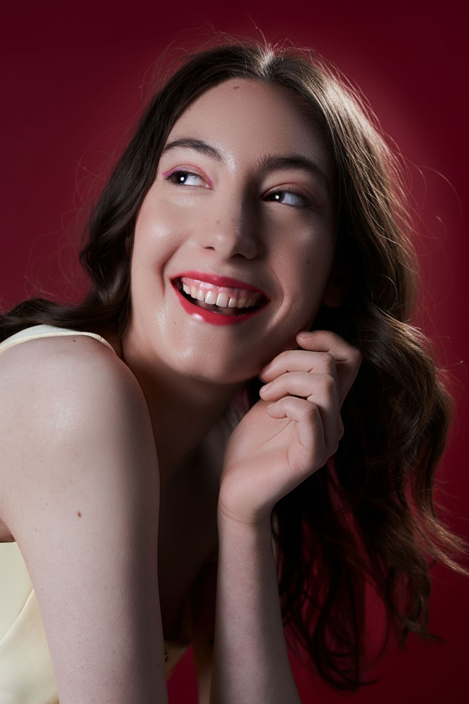 Headshot sequence of an aspiring commercial model shot by Sydney professional commercial photographer Tammy TingTing from Studio TingTing.