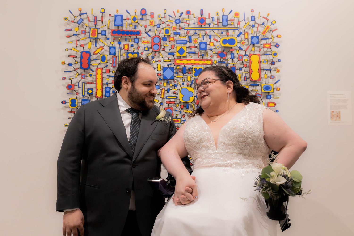 Husband and Wife Wedding Photography Team Fireside Sparrow Photography. Art Museum Wedding Photos, Montclair, NJ. Artful Wedding Photography