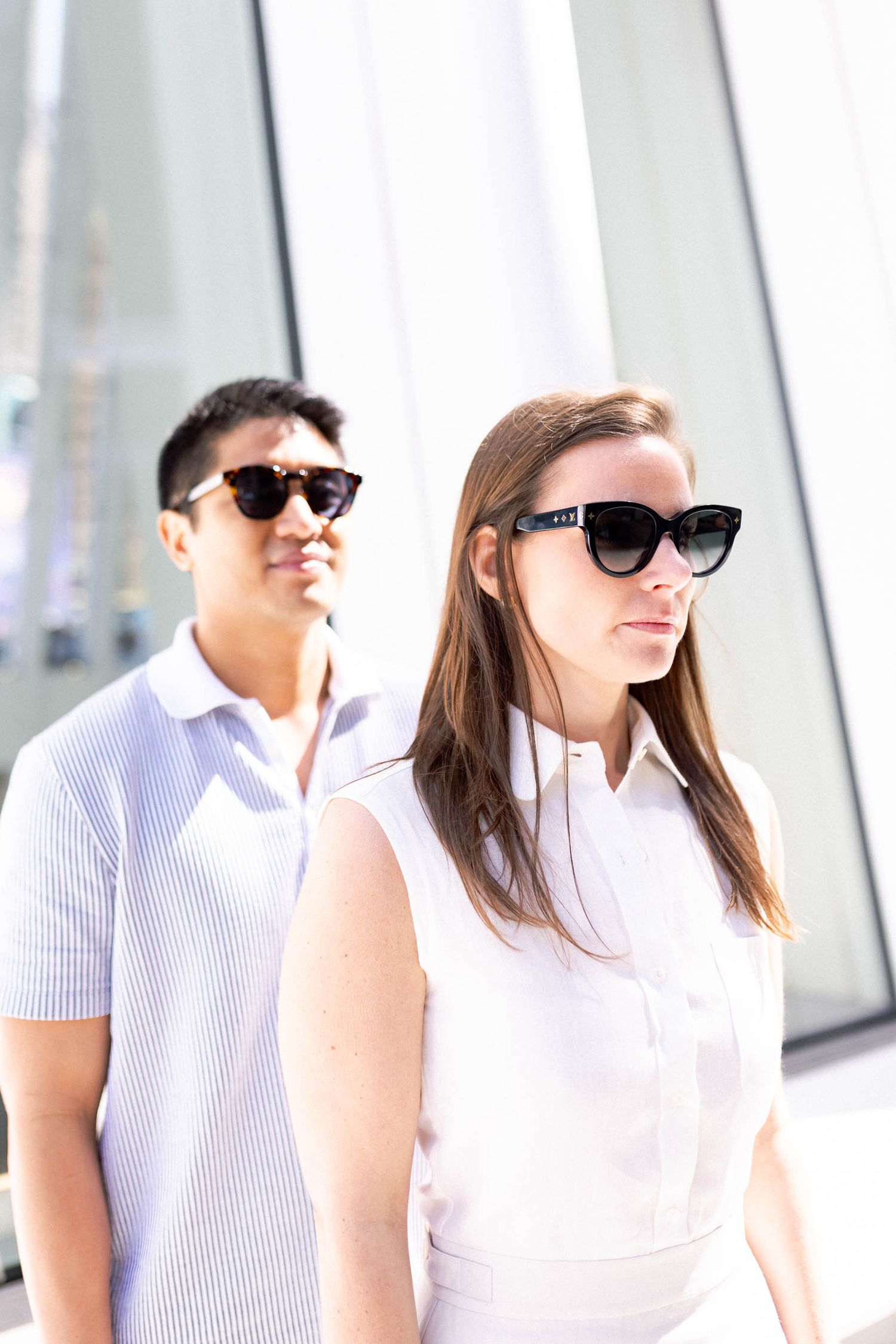 Engagement Session by Husband and Wife Wedding Photography Team Fireside Sparrow Photography. World Trade Center. NYC