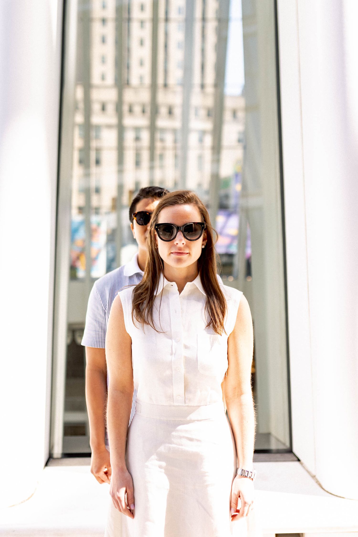 Engagement Session by Husband and Wife Wedding Photography Team Fireside Sparrow Photography. World Trade Center. NYC